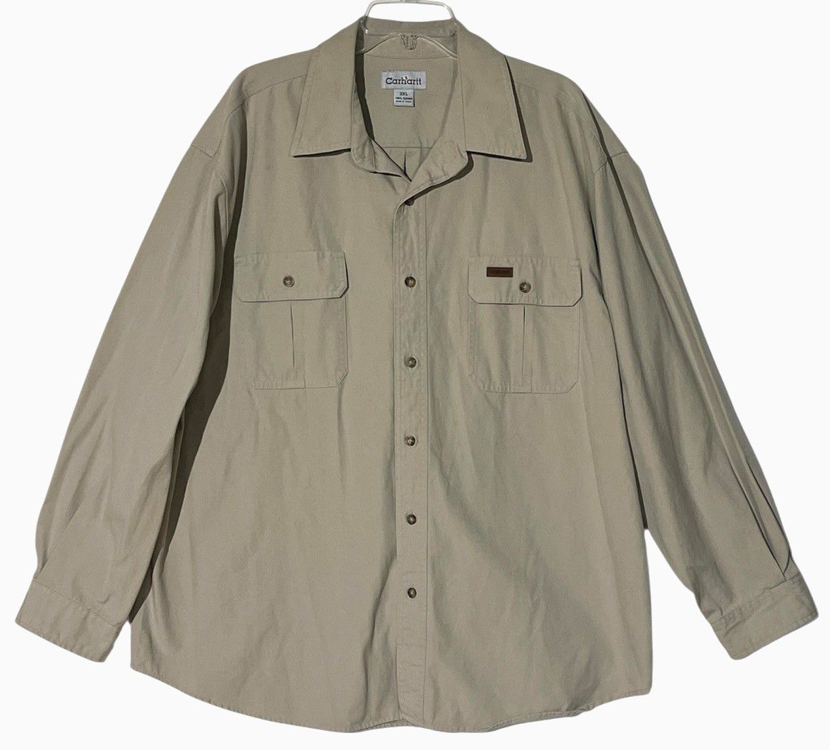 Carhartt Carhartt Canvas Shirt Overshirt Shacket Size US XXL / EU 58 / 5 - 1 Thumbnail