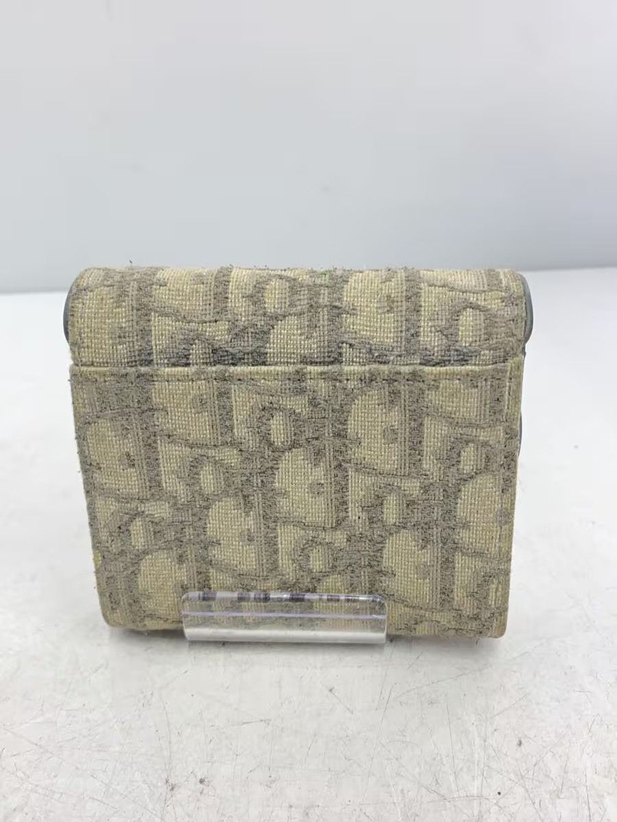 Dior Dior Saddle Lotus Monogram Tri-Fold Wallet Grey Size ONE SIZE - 2 Thumbnail