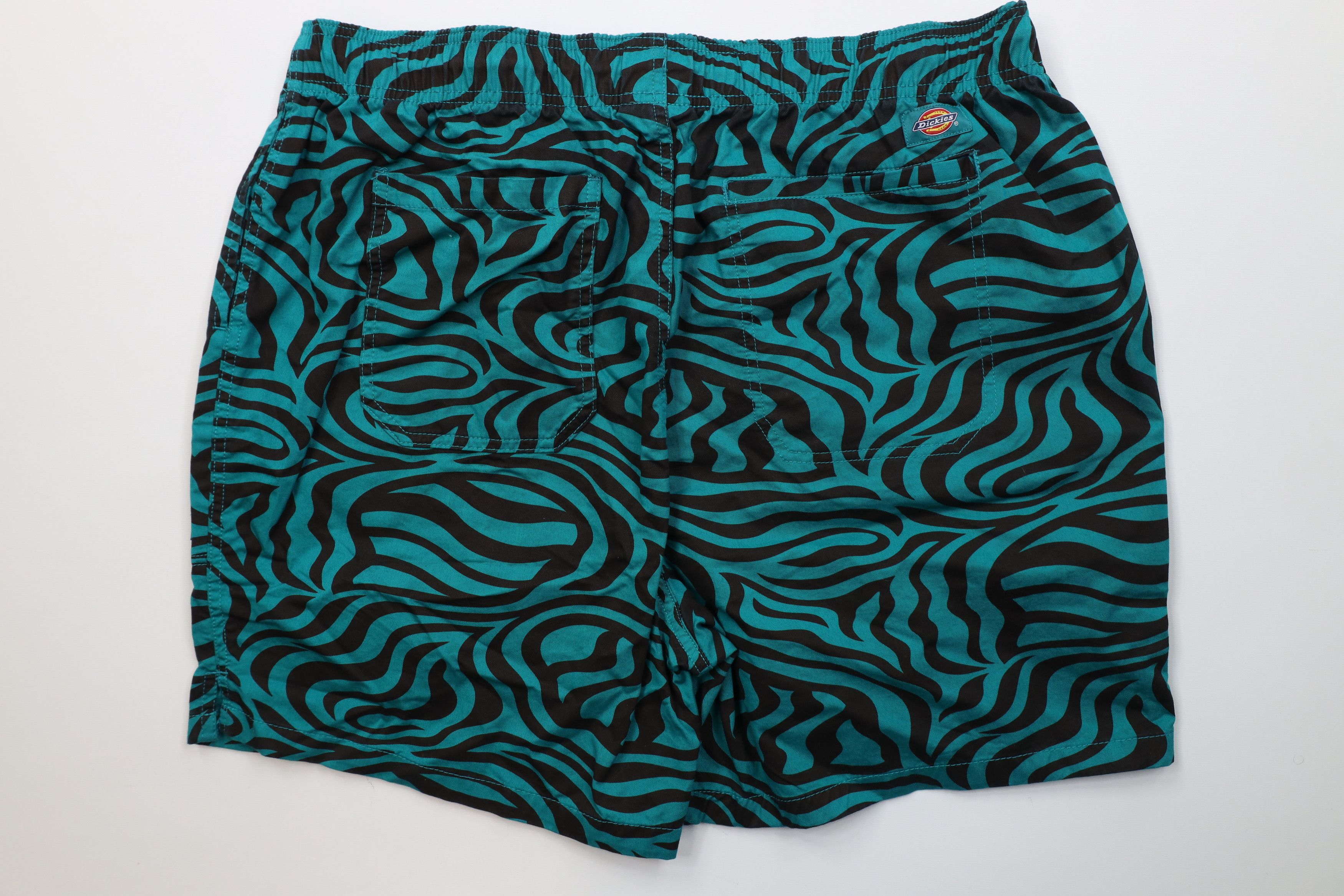 Dickies Deadstock Vintage Y2K Dickies Knee Zebra Stripe Shorts Teal Size US 34 / EU 50 - 8 Thumbnail