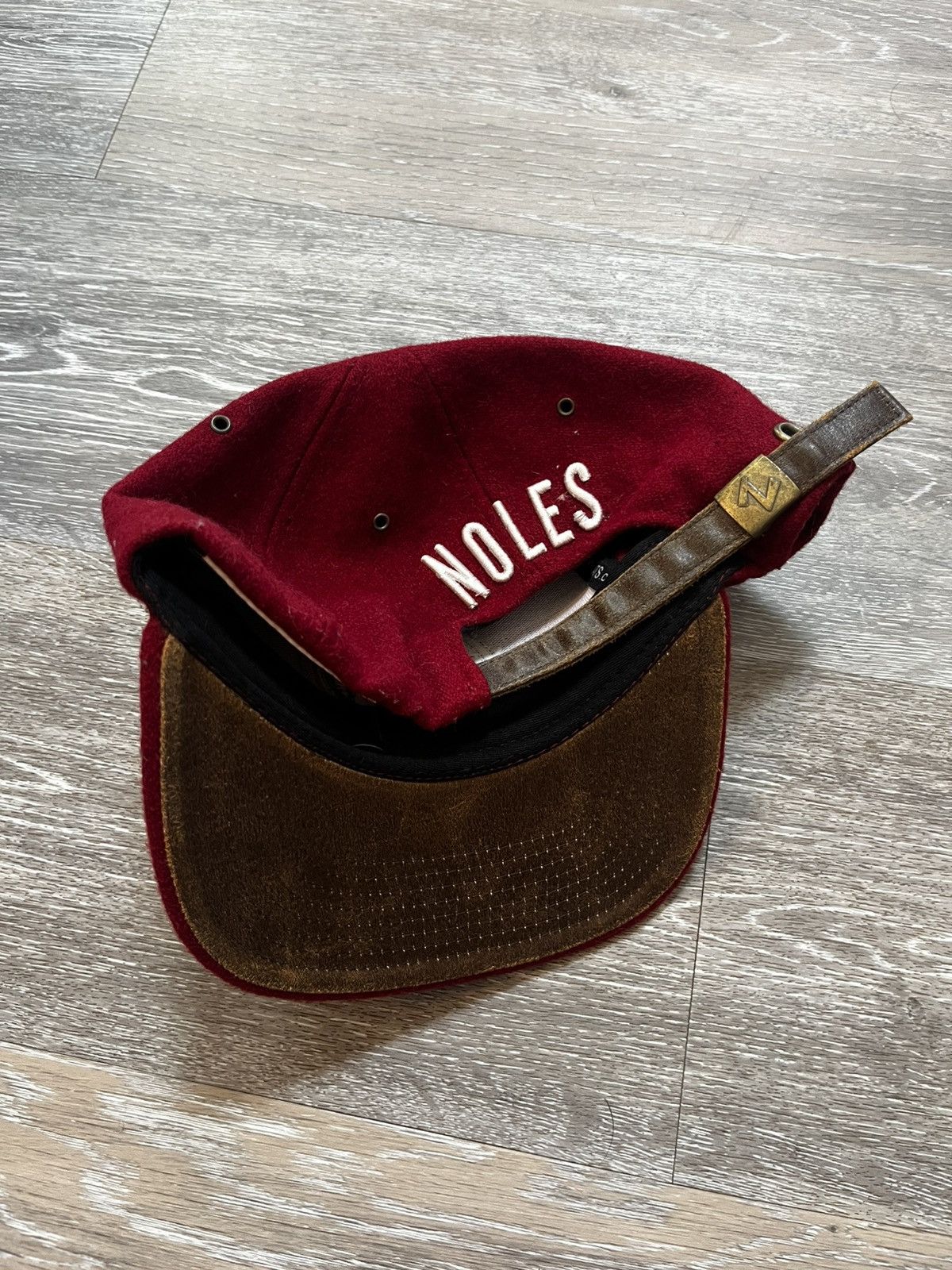 NCAA FSU Seminoles Leather Strap Hat Size ONE SIZE - 3 Thumbnail