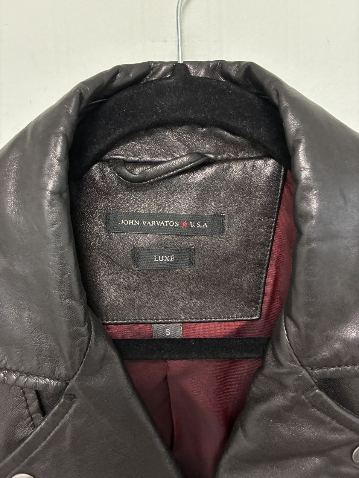 John Varvatos Asymmetrical Leather Biker Jacket. Small Size US S / EU 44-46 / 1 - 8 Thumbnail