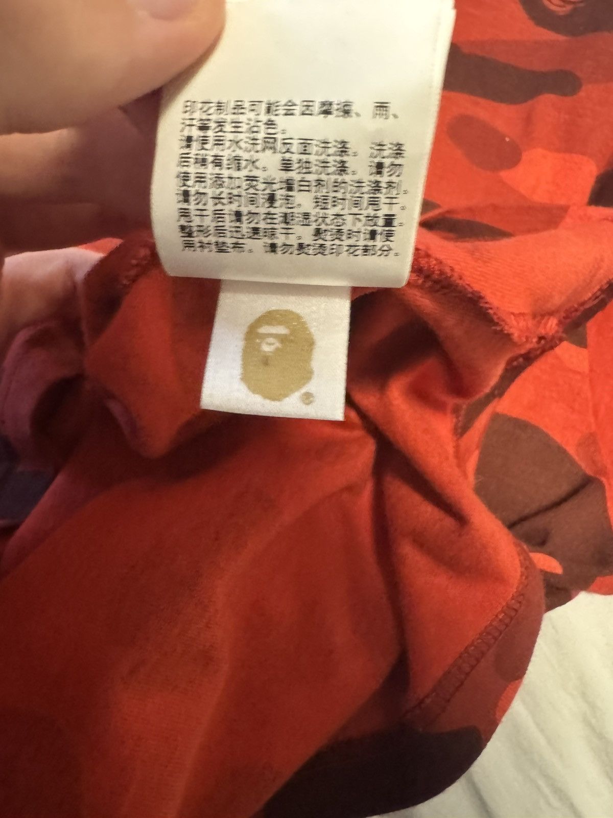 Bape Bape red camo longsleeve Size US M / EU 48-50 / 2 - 6 Thumbnail