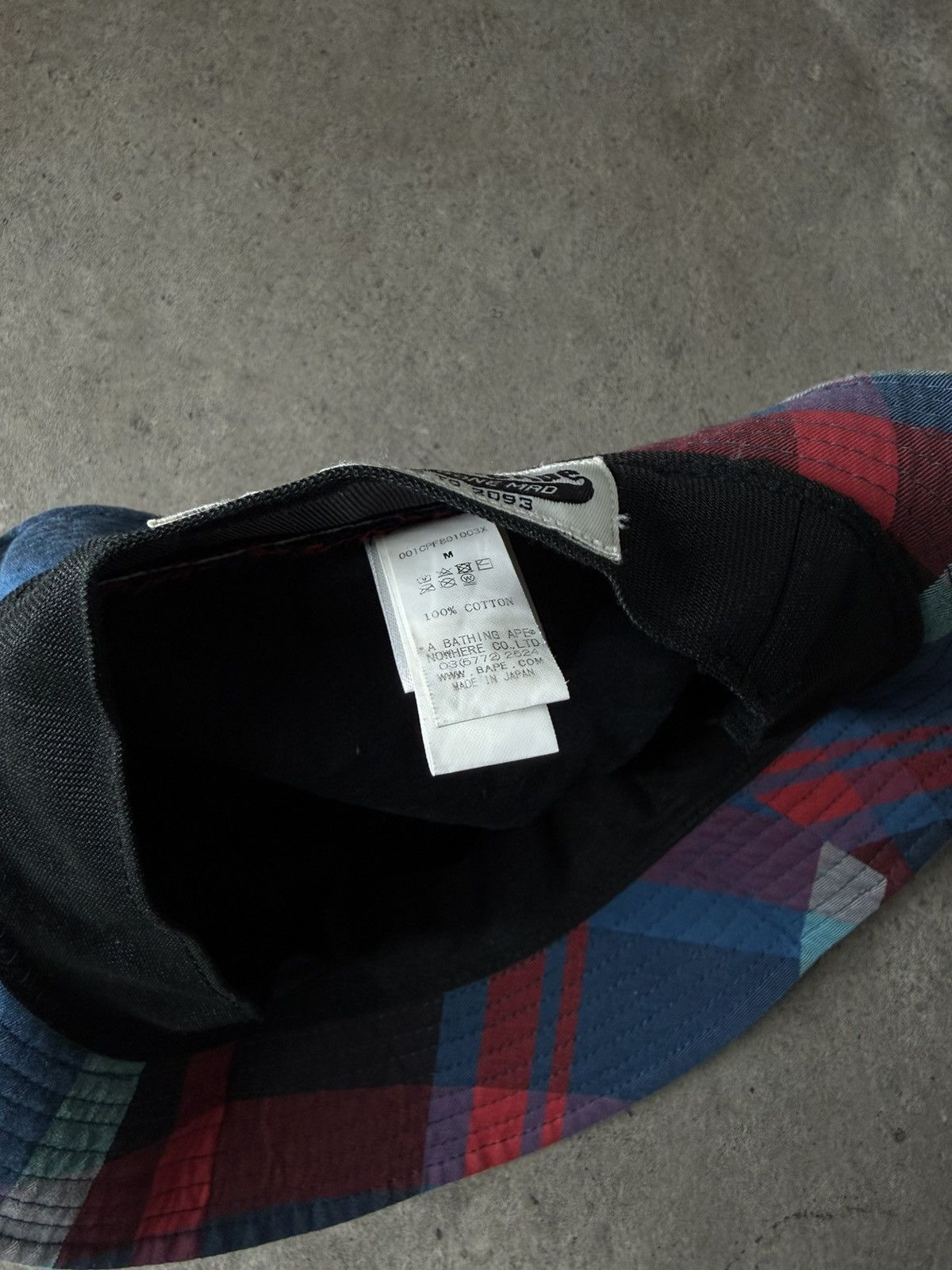 Bape Bape Check 2019 bucket hat Size ONE SIZE - 3 Thumbnail