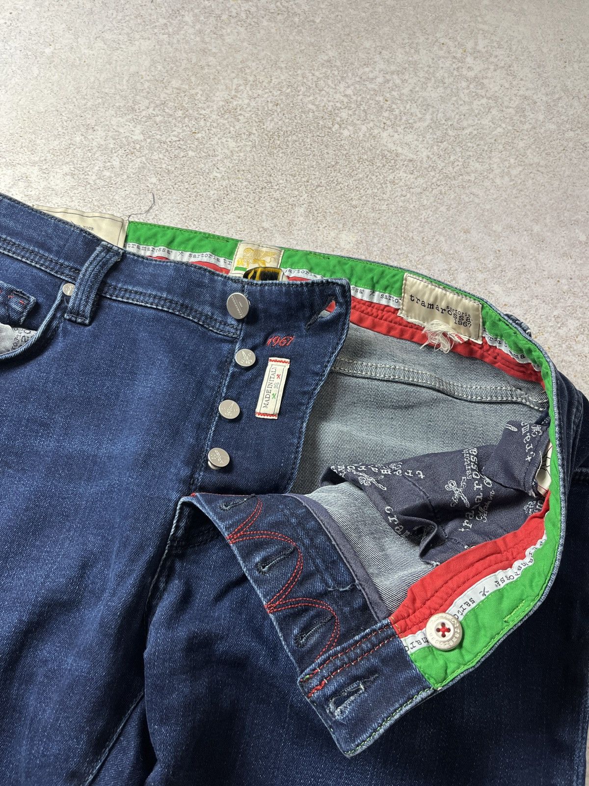 Other SARTORIA TRAMAROSSA hand made Italy Luxury Jeans Denim Size US 36 / EU 52 - 11 Thumbnail