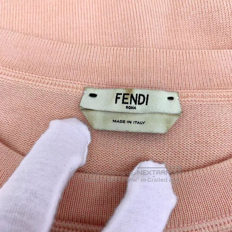 Fendi Fendi Nude pink feathered monster eye wool crewneck long-s Size XS / US 0-2 / IT 36-38 - 8 Thumbnail