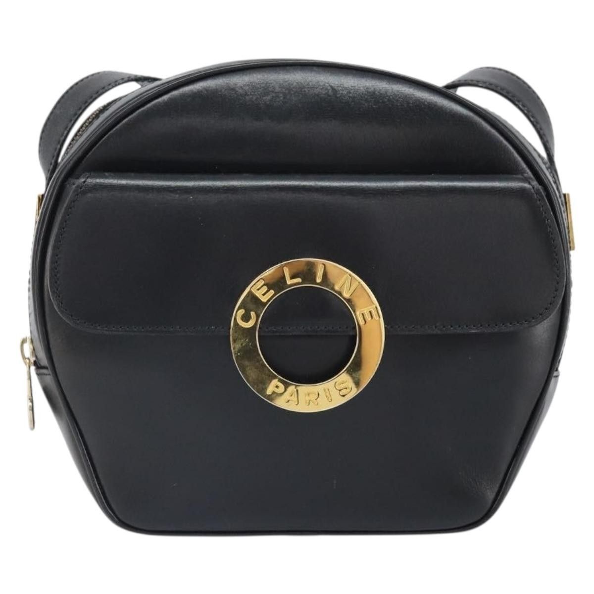Celine Celine Circle Logo Shoulder Bag Leather Size ONE SIZE - 1 Thumbnail