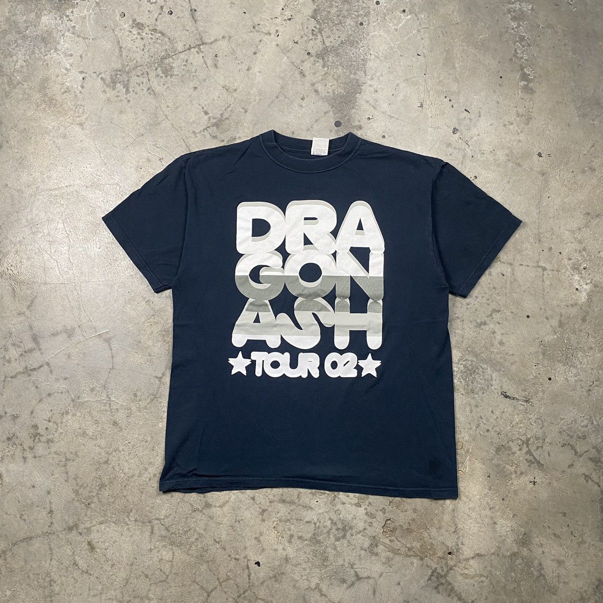 Band Tees × Japanese Brand × Rap Tees y2k 2002 Dragon Ash Rap Rock Group Tour Tee Size US L / EU 52-54 / 3 - 1 Thumbnail