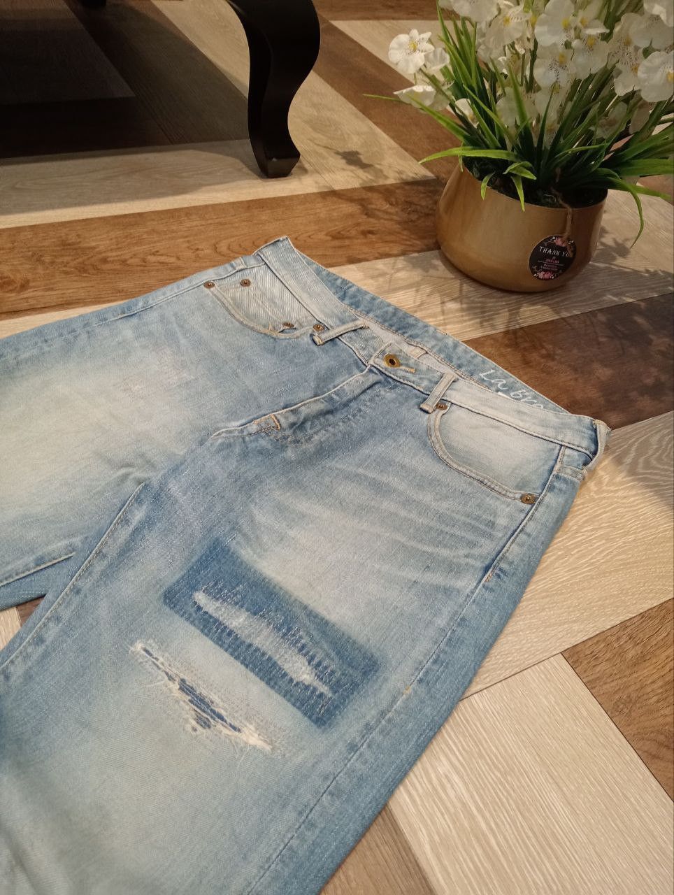 Japan Blue JAPAN BLUE LOT JB2301 LA BREA LIGHT BLUE DENIM JEANS Size US 29 - 5 Thumbnail