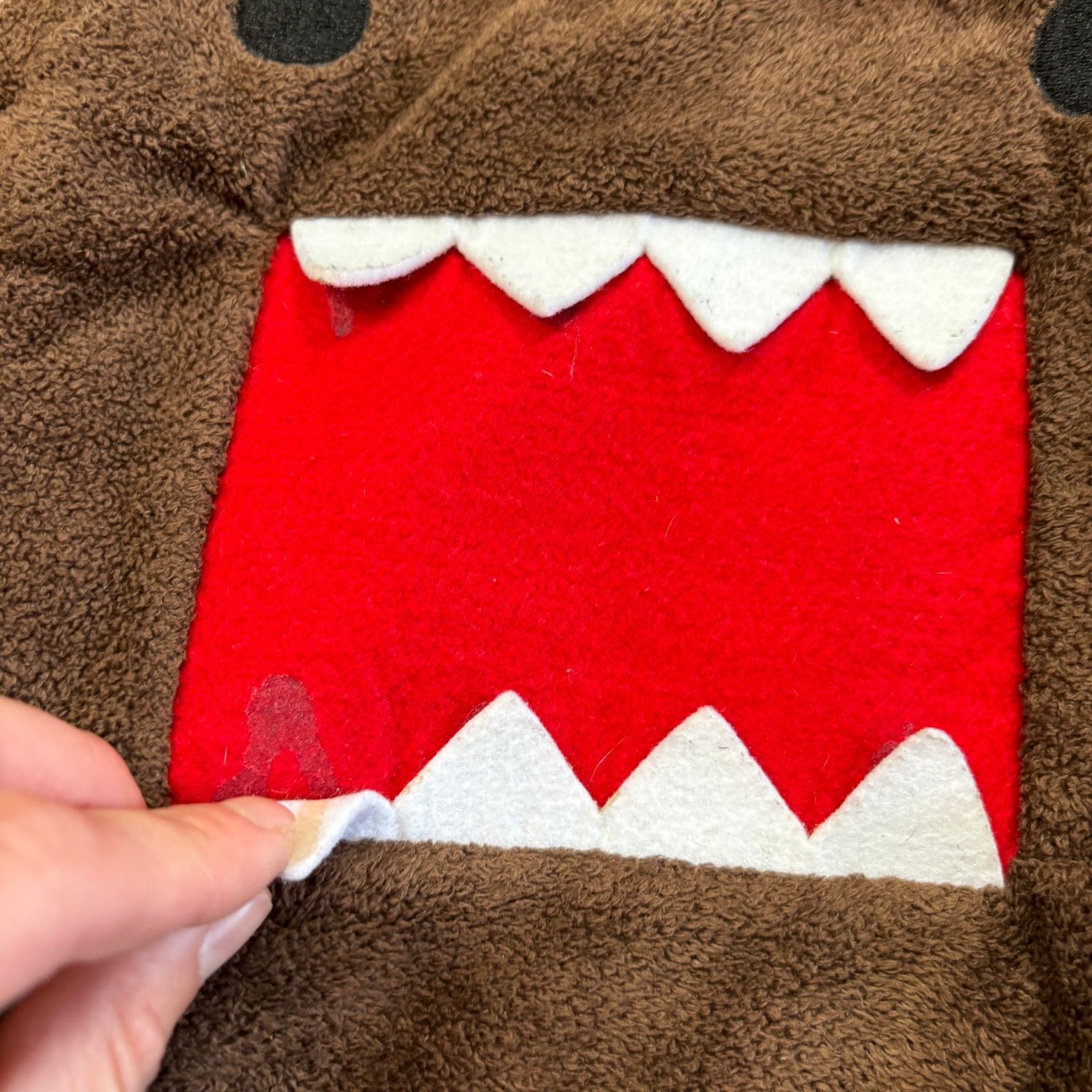 Vintage Rare VTG NHK-TYO Domo Kun Plush Backpack 16” 1 Pocket Brown Size ONE SIZE - 9 Thumbnail