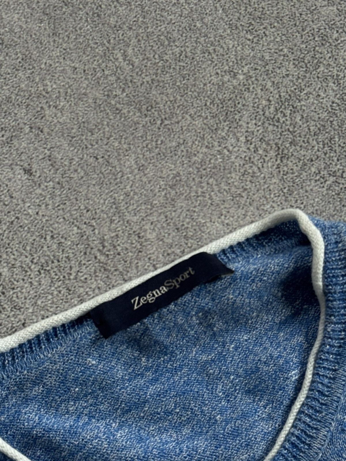 Z Zegna Zegna Sport M/size blue sweater jumper pullover long sleeve Size US M / EU 48-50 / 2 - 5 Thumbnail