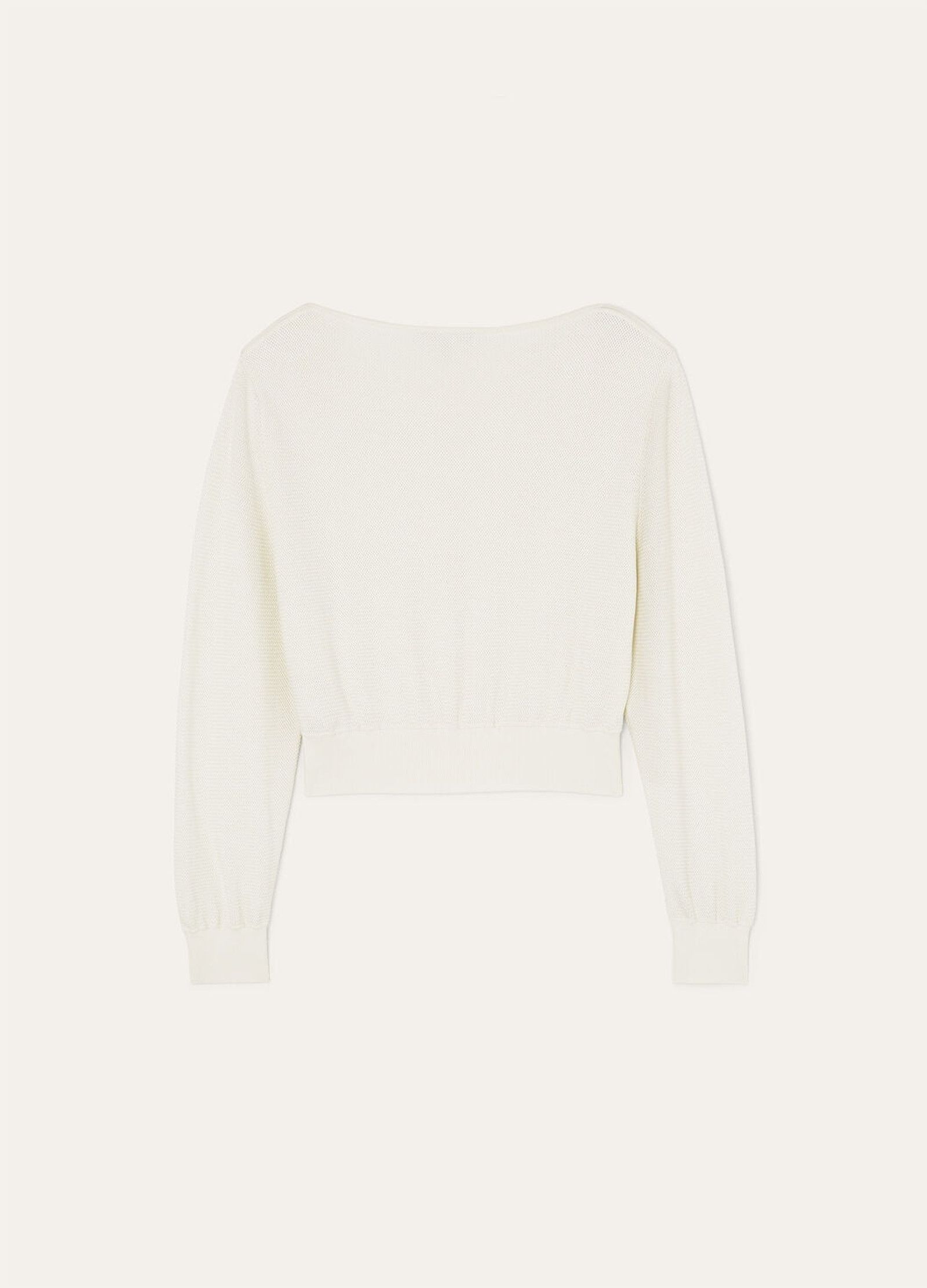 Loro Piana o1srvl11e0526 FAO9766 Dora Baltea Sweater in White Size M / US 6-8 / IT 42-44 - 6 Thumbnail