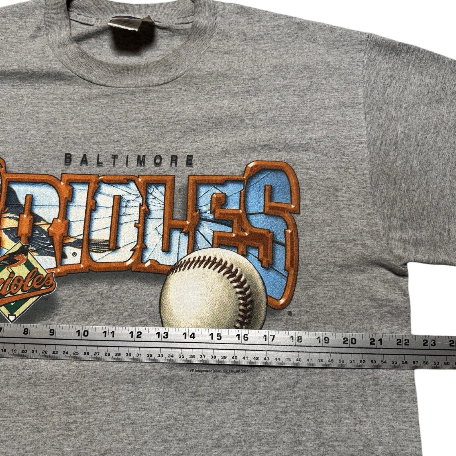 CSA Vintage 2001 Baltimore Orioles Shattered Graphic T Shirt CSA Size US M / EU 48-50 / 2 - 3 Thumbnail