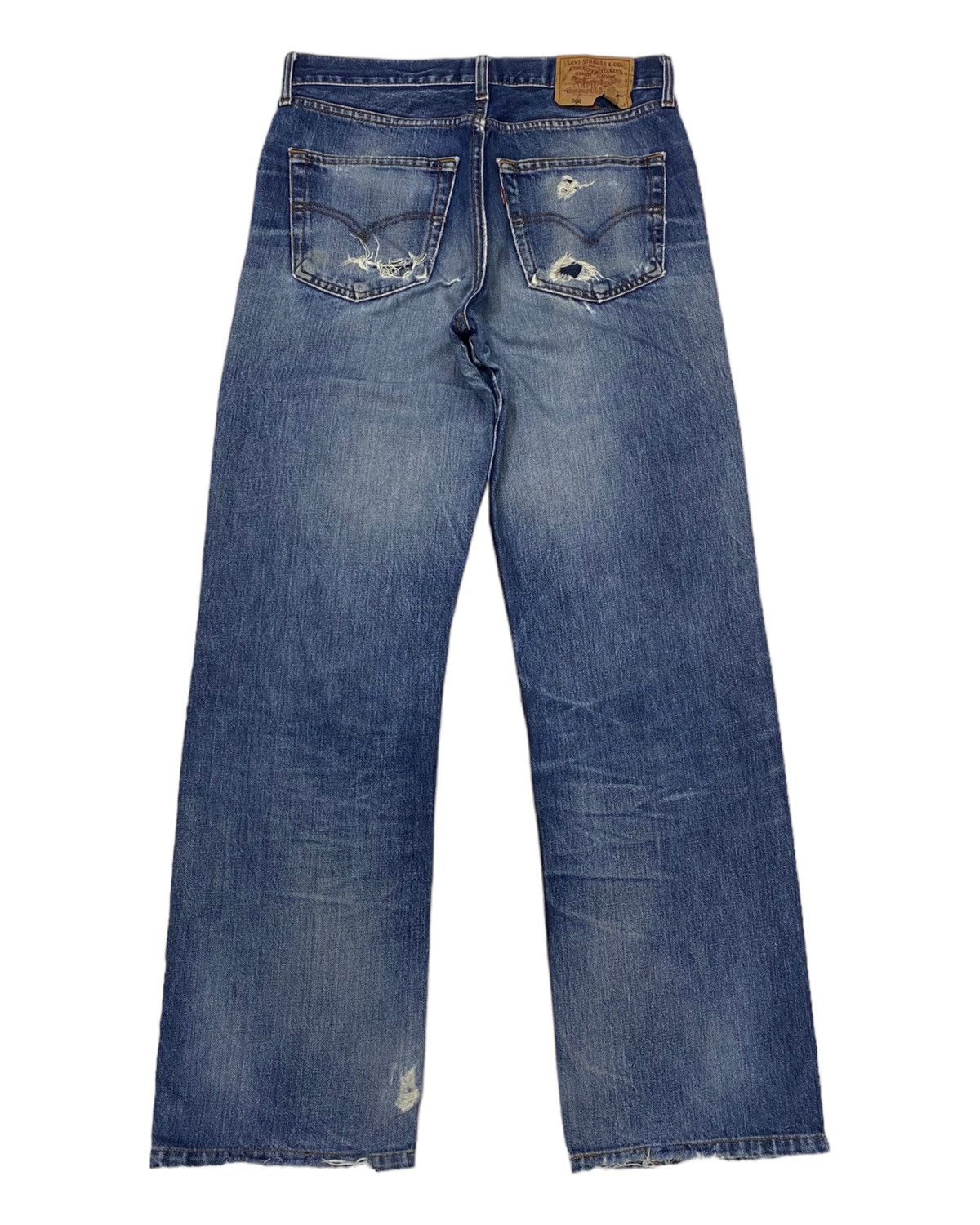 Levi's 🔥VINTAGE LEVIS 508 DISTRESSED DENIM JEANS Size US 33 - 3 Thumbnail