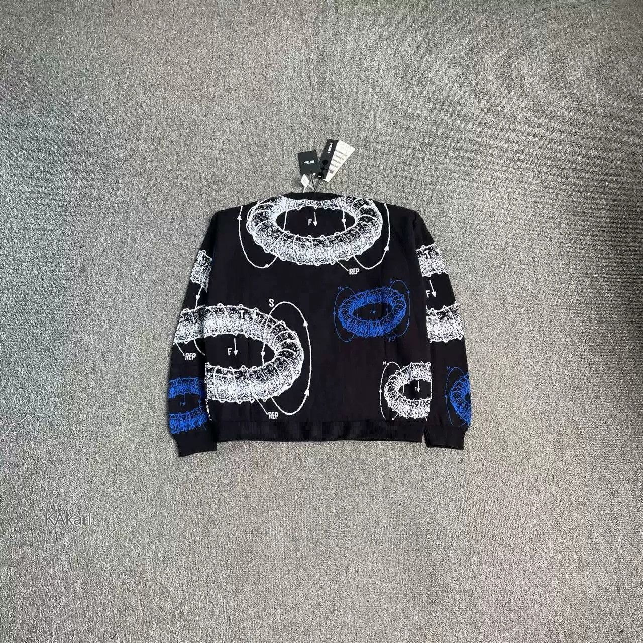 Msftsrep MSFTSREP Black Graffiti Donut Knit Sweater Size US M / EU 48-50 / 2 - 2 Thumbnail