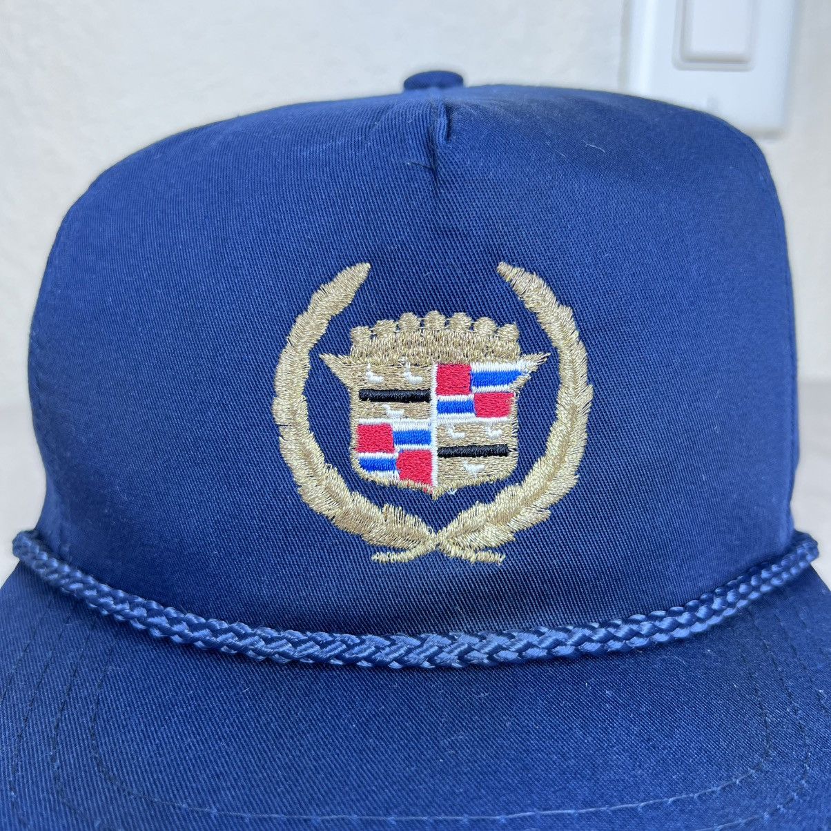 Cadillac Vintage 80s Cadillac Yupoong Rope Embroidered Strapback Hat Size ONE SIZE - 2 Thumbnail