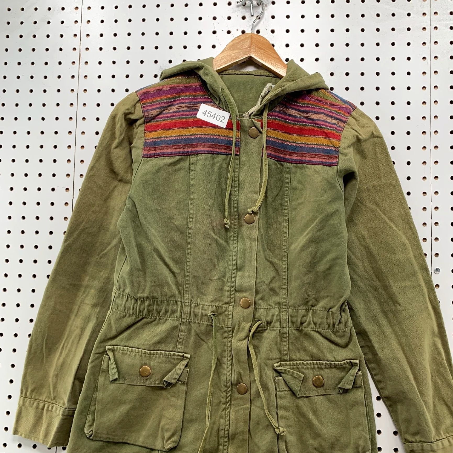 Free People Free People Military Jacket Women S Olive Green Jen Pirate Booty Boho Chore Shirt Womens Military Jacket Size S / US 4 / IT 40 - 2 Thumbnail