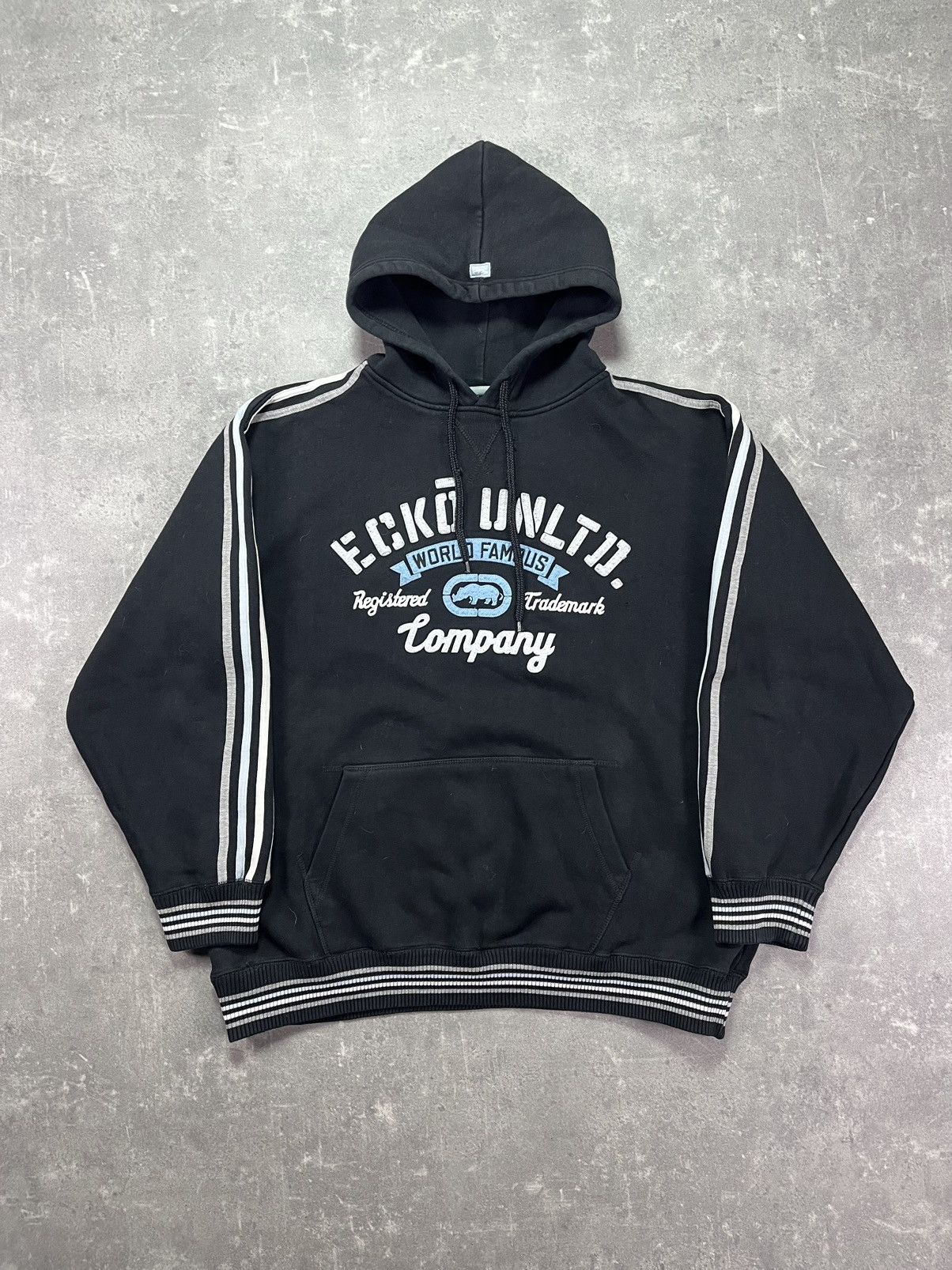 Ecko Unltd. Ecko Unltd Small Front Logo Baggy Hoodie L XL Boxy Size US XL / EU 56 / 4 - 1 Thumbnail