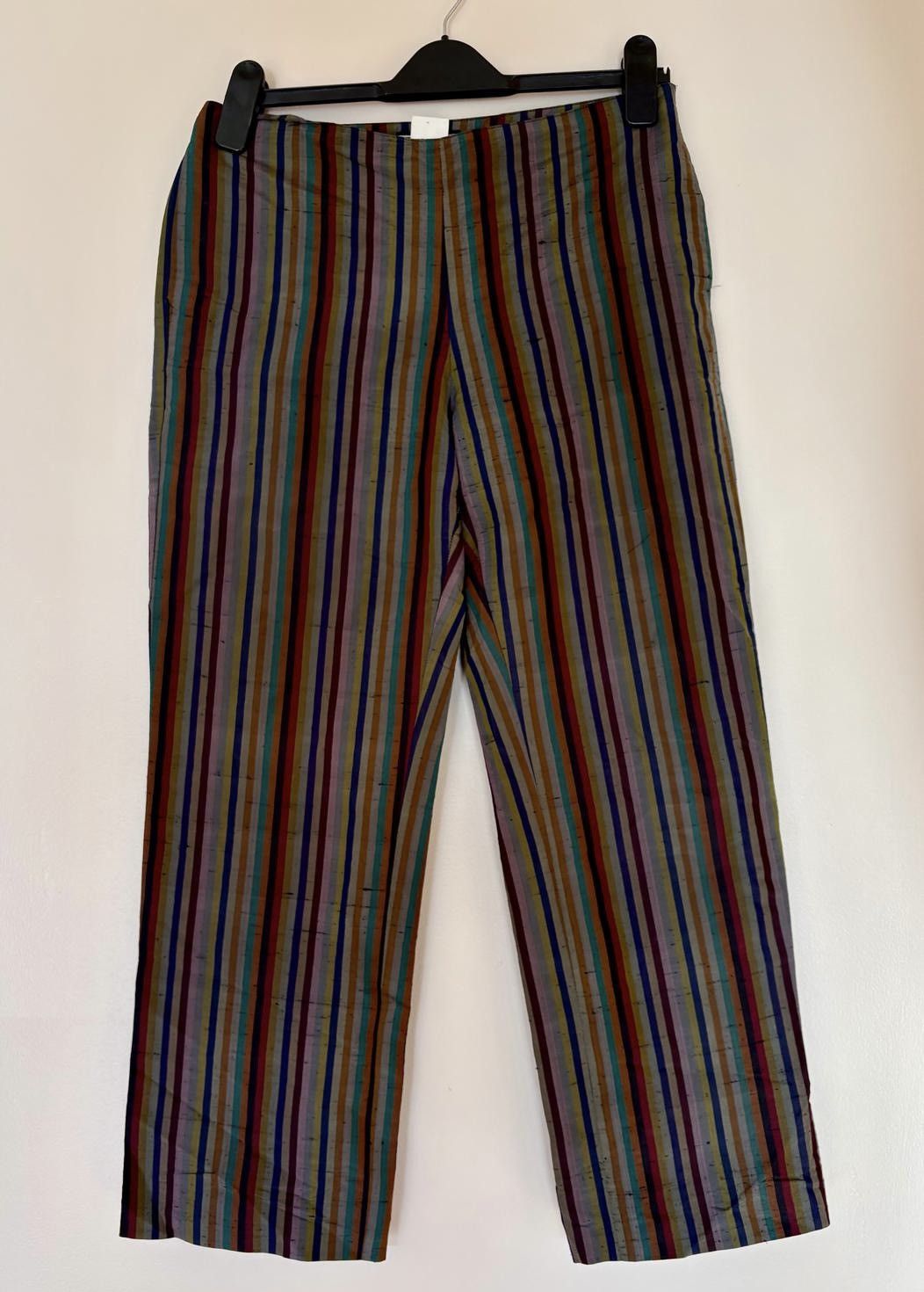 Joseph Vintage JOSEPH Women’s Silk Striped Trousers Size 28" / US 6 / IT 42 - 1 Thumbnail