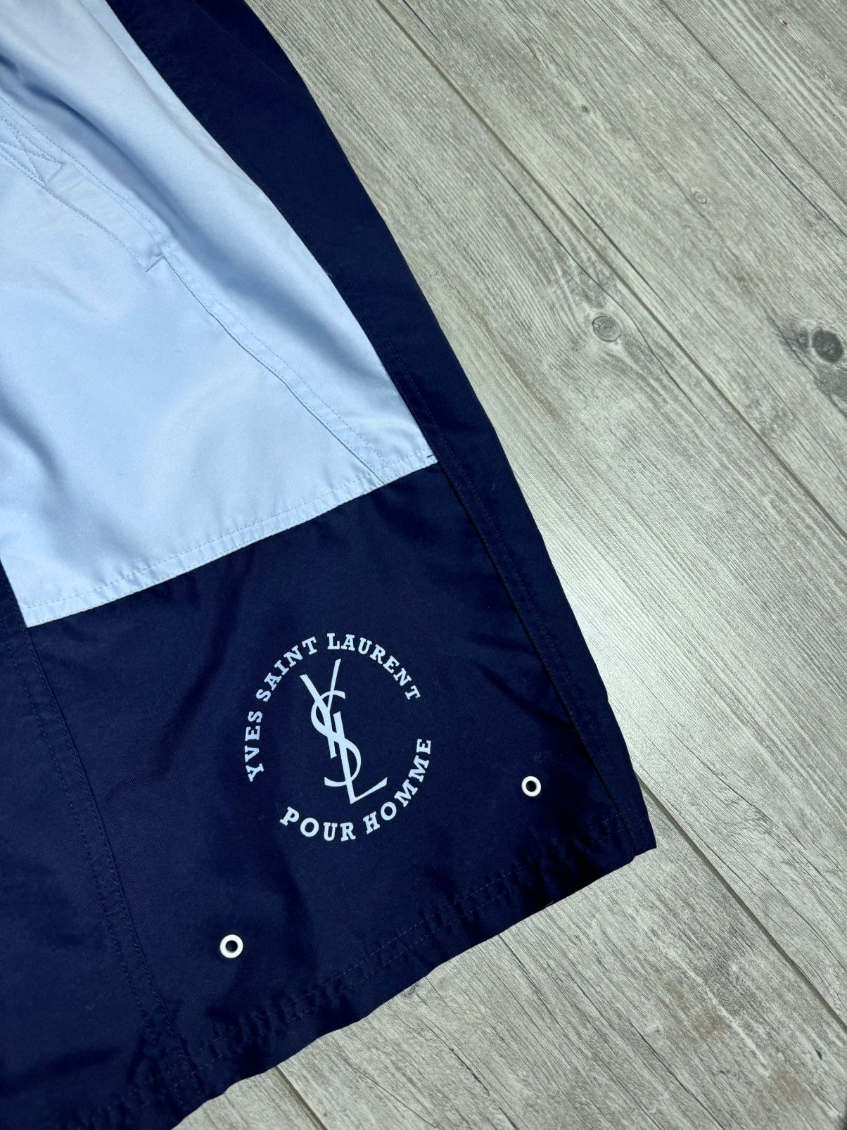 Designer × Vintage × Yves Saint Laurent VINTAGE SHORTS 🩳 YVES SAINT LAURENT BIG LOGO SIZE XXL Size US 38 / EU 54 - 7 Thumbnail