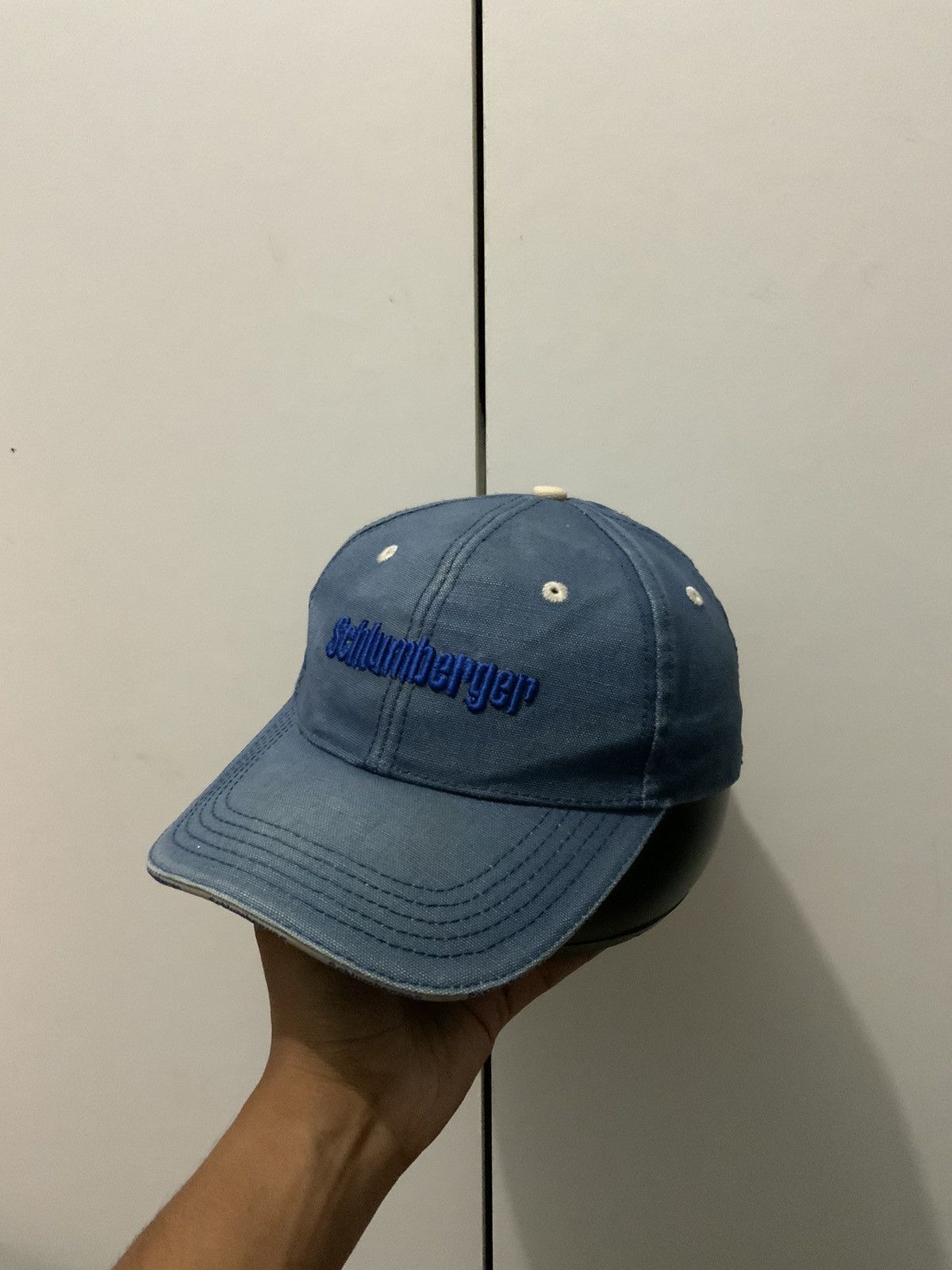 Vintage Vintage Schlumberger Fade Hat Size ONE SIZE - 2 Thumbnail