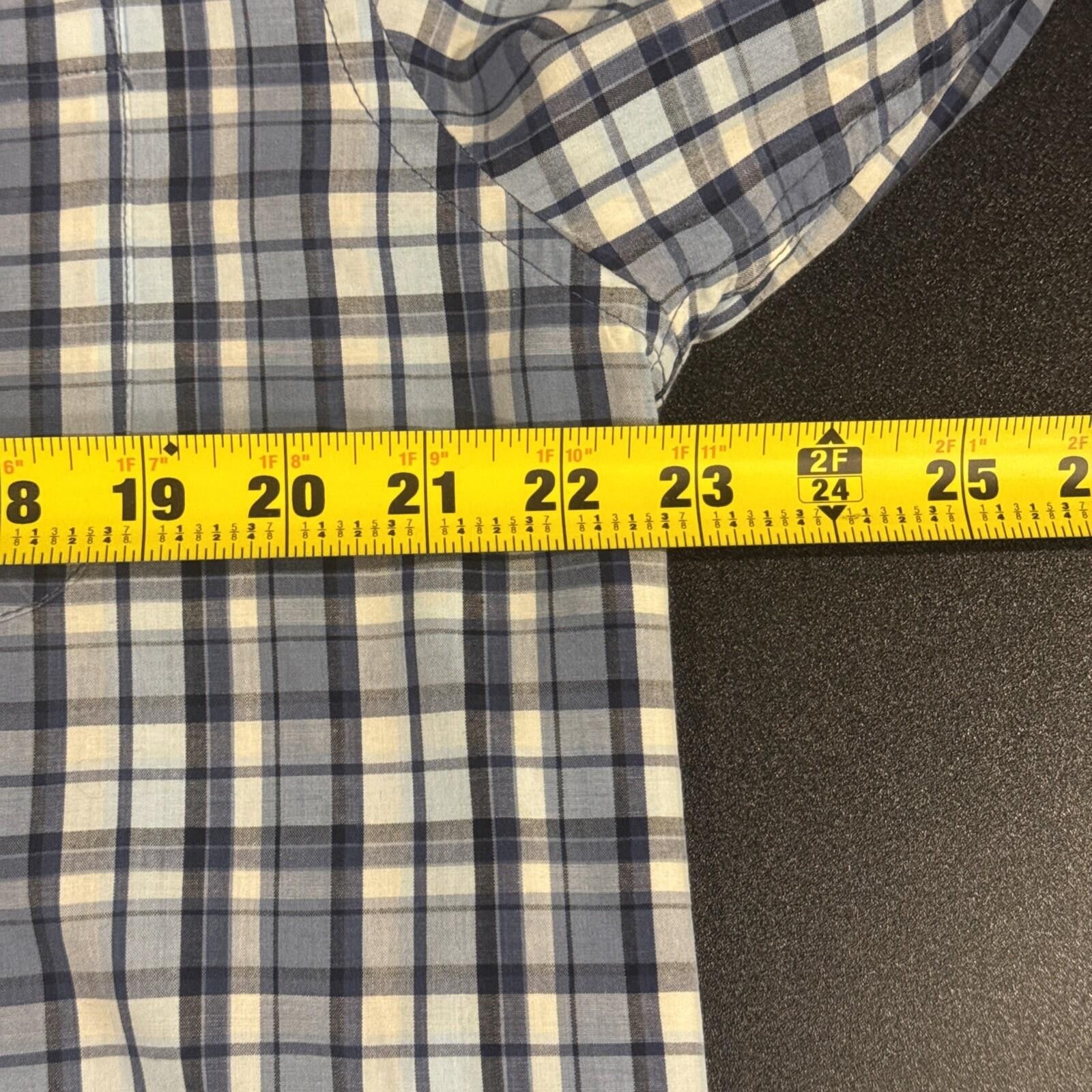 Puritan Puritan Men's Med 38/40 LS Plaid Casual Cotton Blend [649] Size US M / EU 48-50 / 2 - 8 Thumbnail