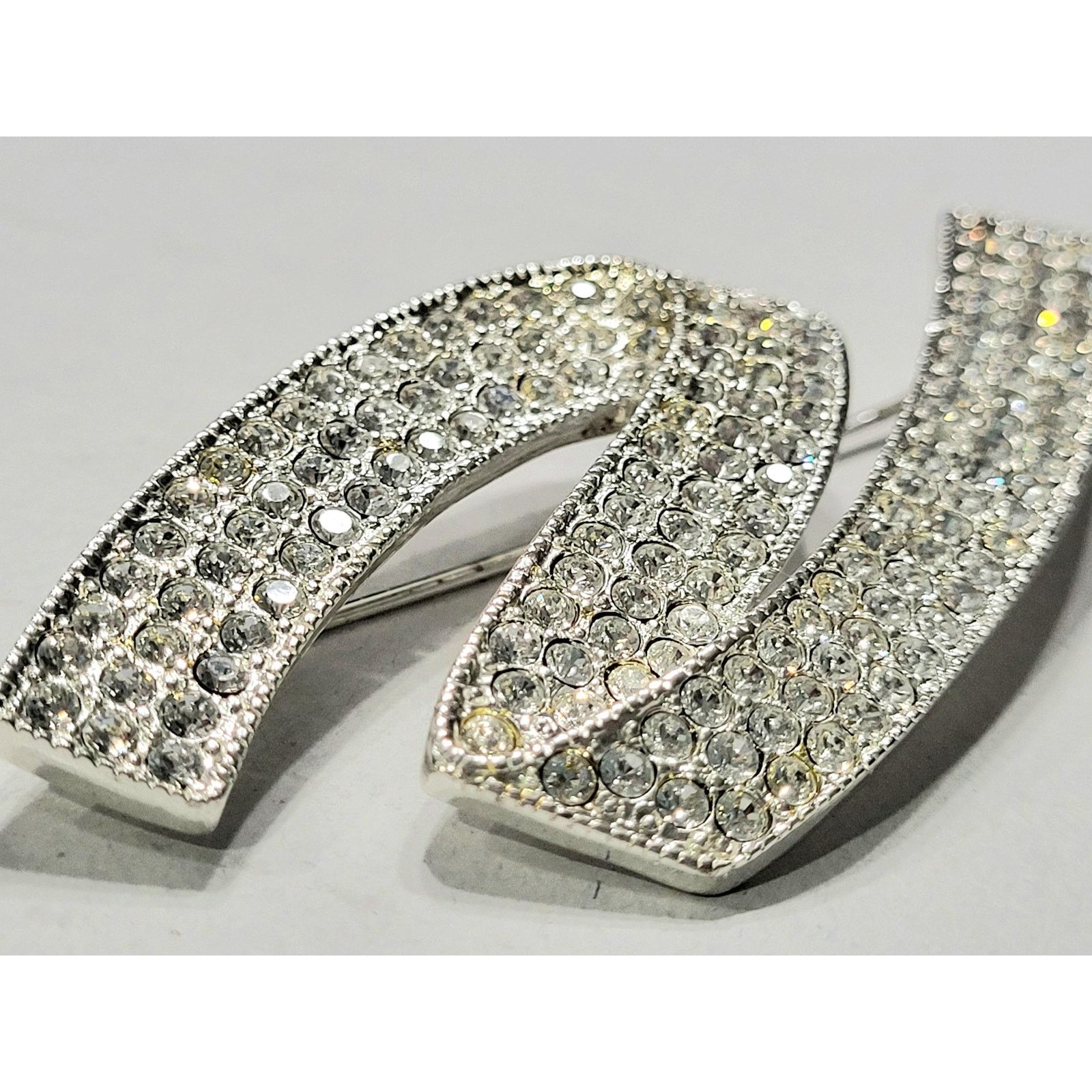 & Other Stories NWOTSigned Napier Ribbon "Z" Rhinestone Brooch Bright Shiny Size ONE SIZE - 2 Thumbnail