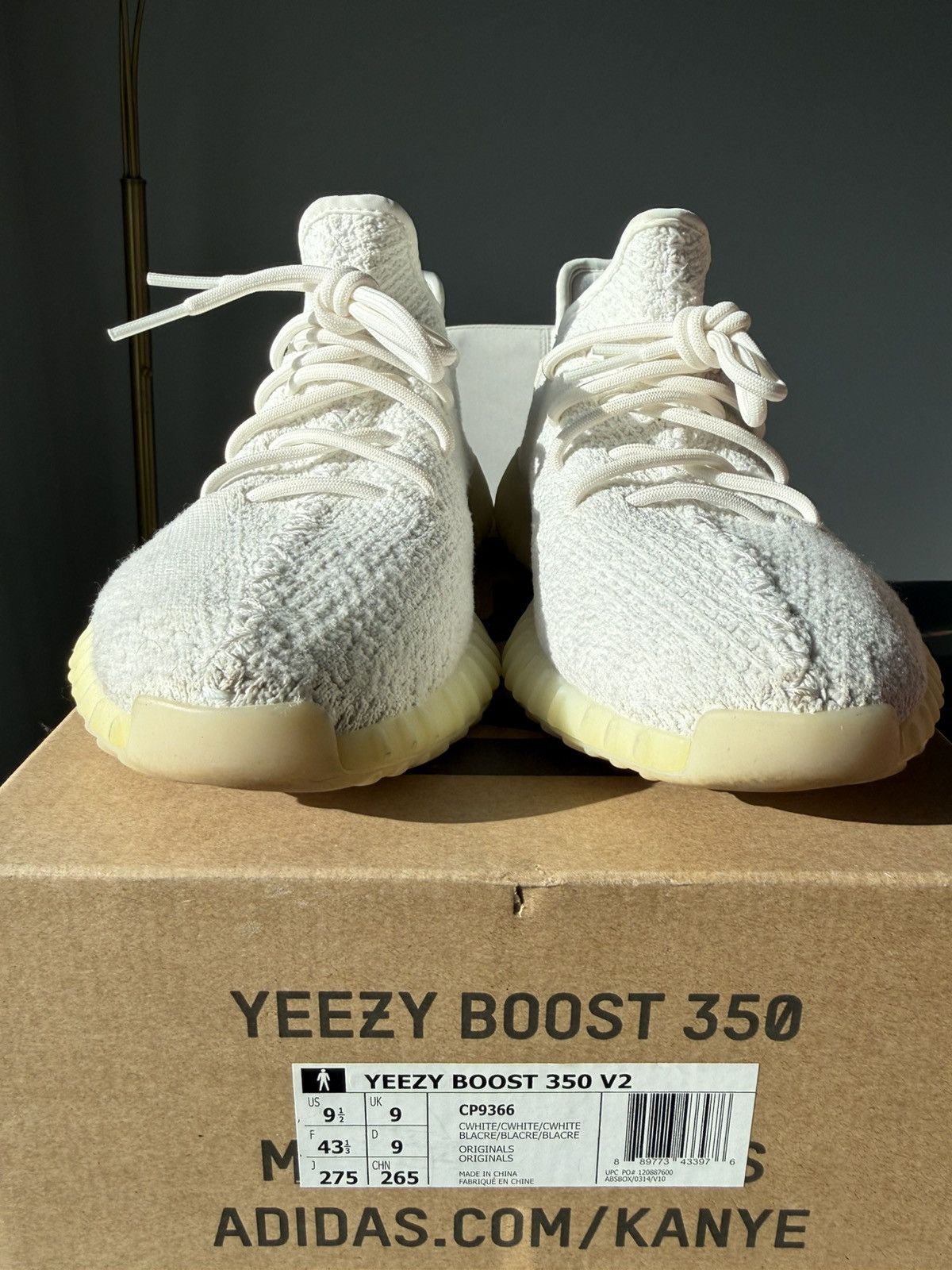 Adidas × Y's Yeezy 350 Boost Cream Size US 9.5 / EU 42-43 - 2 Thumbnail