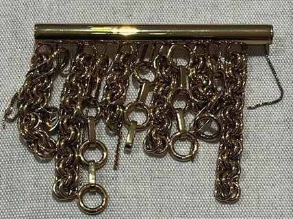 Jil Sander o1loc1c1124 Size: OS/ Brooch in Golden Size ONE SIZE - 2 Thumbnail