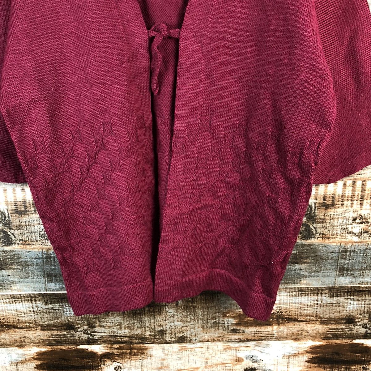 Vintage Japan vintage cardigan Maroon Kimono #A2487 Size US L / EU 52-54 / 3 - 6 Thumbnail