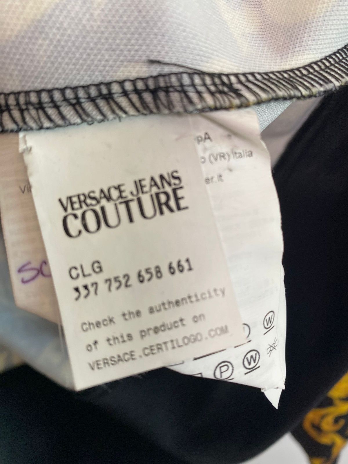 Versace Jeans Couture Versace Jeans zip-up sweatshirt Culture size M black gold, Size US M / EU 48-50 / 2 - 6 Thumbnail