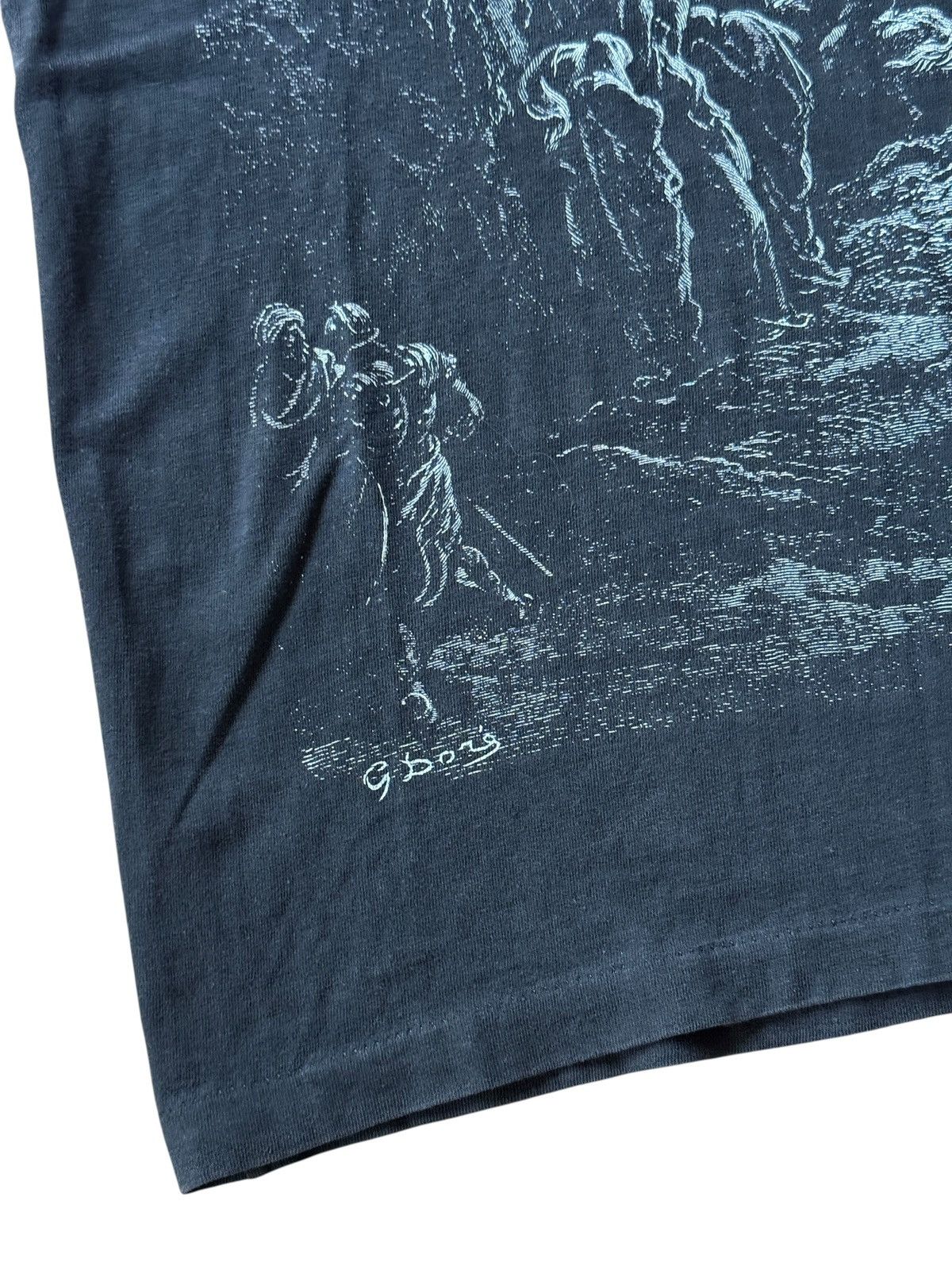 Vintage *RARE* 90s VINTAGE GUSTAVE DORE ART TEE GOD JESUS BIBLE TEE Size US XL / EU 56 / 4 - 10 Thumbnail