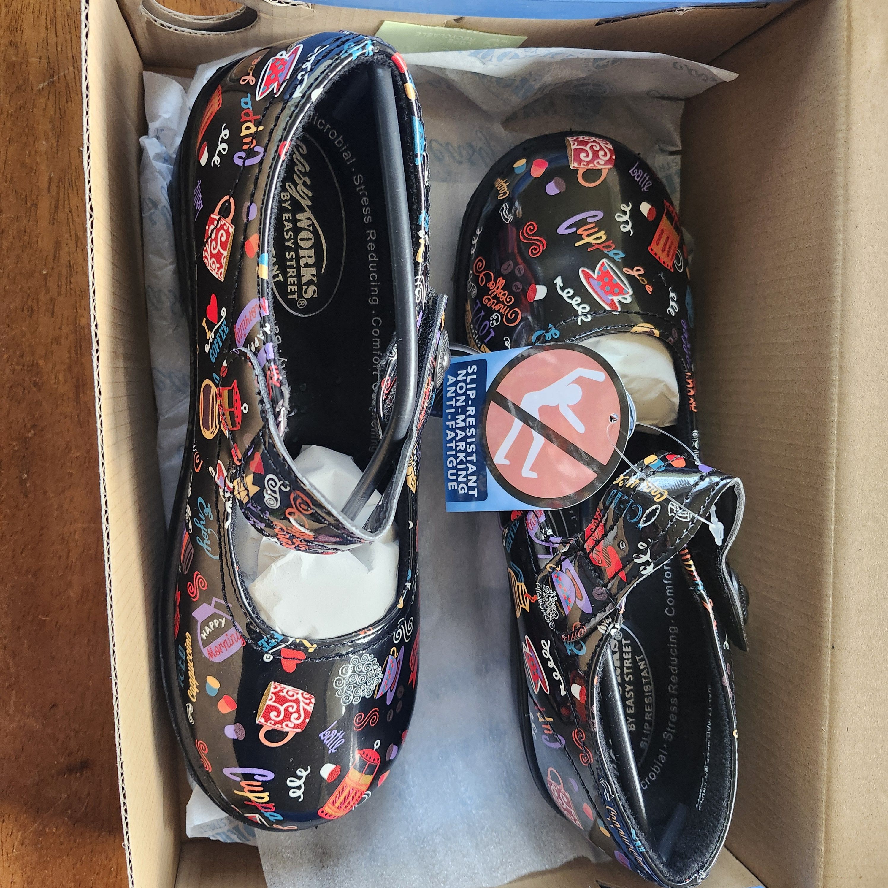 Other Easy Works by Easy Street Women's Shoes Hot Coffee Black 8M Size US 8 / IT 38 - 1 Thumbnail
