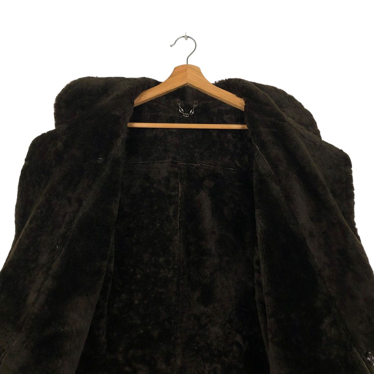 Vintage 🔥VINTAGE SHEARLING LEATHER JACKET FUR BLANKET ITALY TEODEM Size US L / EU 52-54 / 3 - 16 Thumbnail