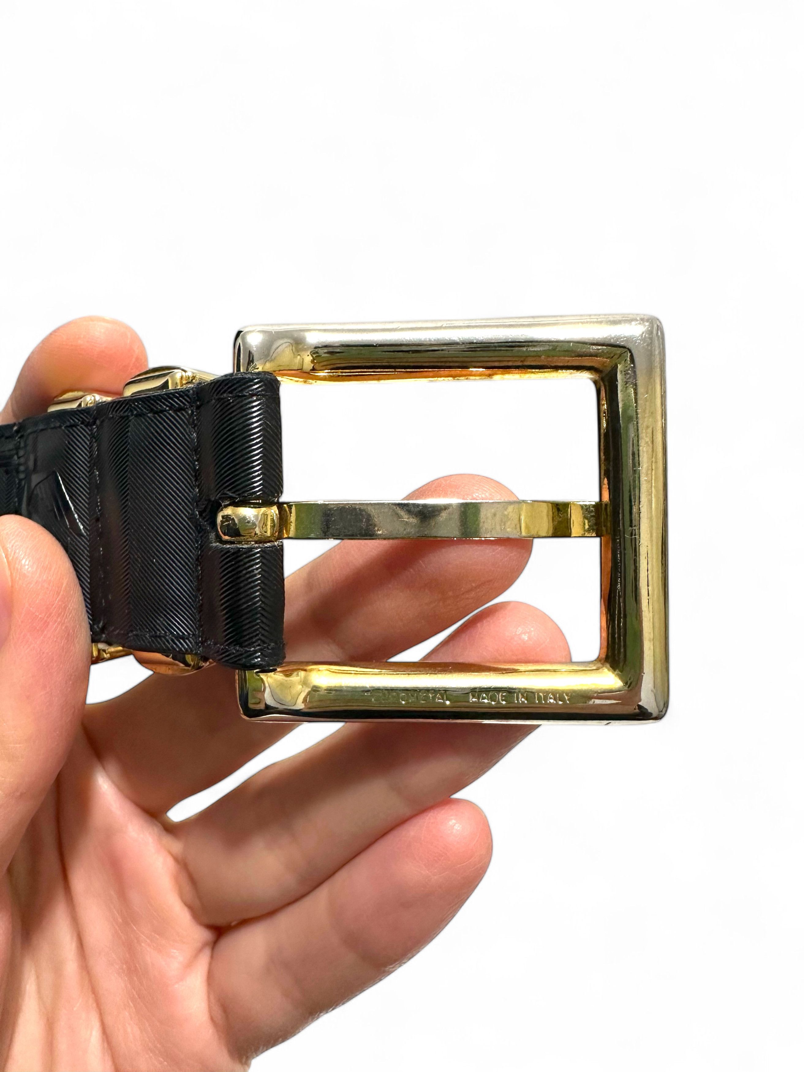 Maison Mollerus Vintage Maison Mollerus Leather Black Belt S-M Size ONE SIZE - 4 Thumbnail