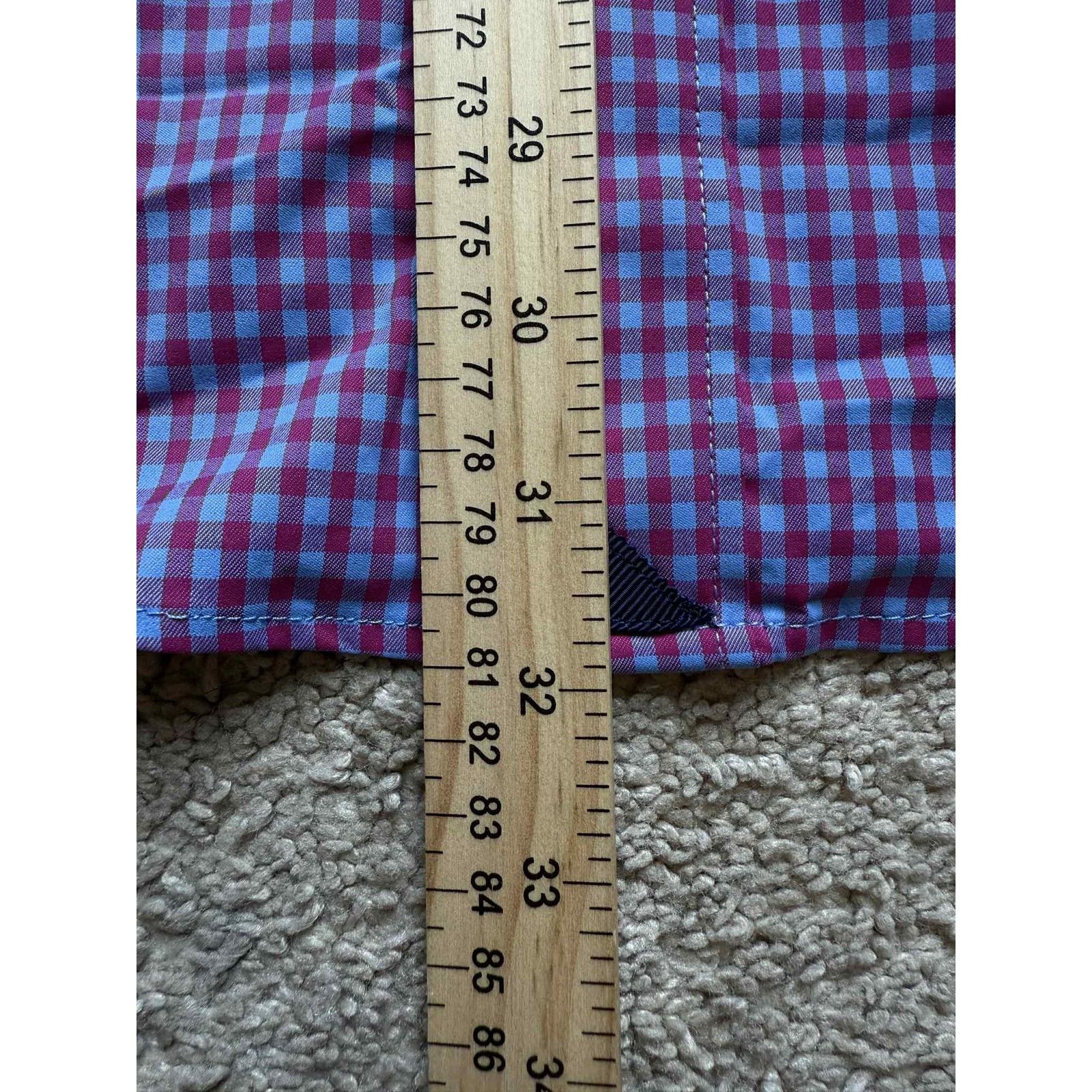 UNTUCKit UNTUCKit Slim Fit Button Down Shirt Red/Blue Check Men's XL Size US XL / EU 56 / 4 - 6 Thumbnail