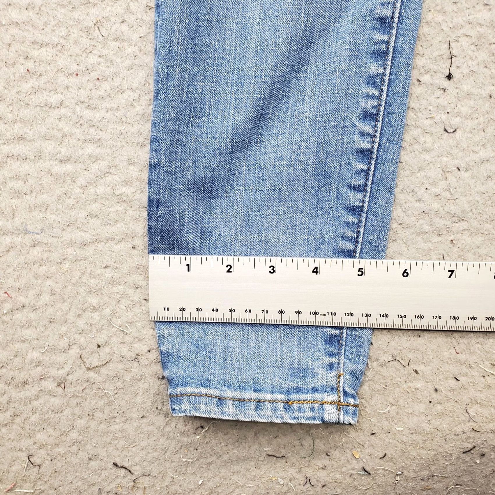 J.Crew J.Crew Jeans Womens 29 Blue Denim High-Rise Toothpick Skinny Jeans Button Fly Size 29" - 5 Thumbnail