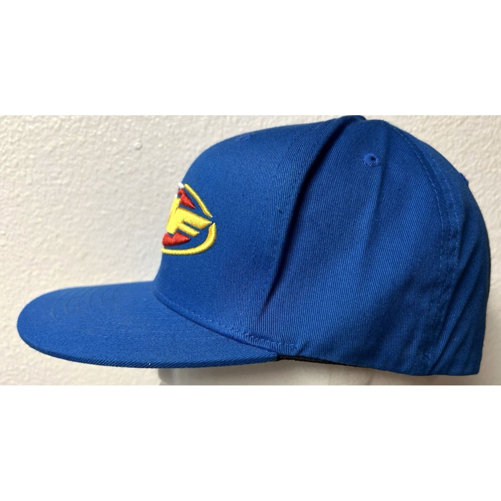 Vintage VINTAGE FMF Origins Fitted Flex Fit Hat S/M Blue Mens Snapback Motocross Dirt Biking Size ONE SIZE - 4 Thumbnail