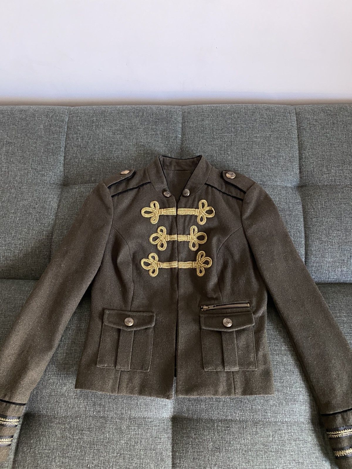 Hysteric Glamour Vintage Avant Garde Military Napoleon Jacket Y2K Wool Hype Size S / US 4 / IT 40 - 10 Thumbnail