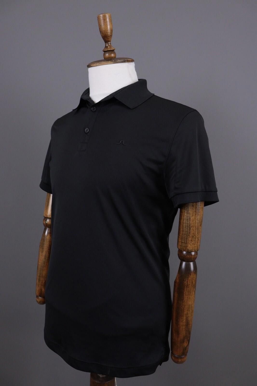 J.Lindeberg J.Lindeberg Regular Fit Sport Golf Black Polo Shirt Size M Size US M / EU 48-50 / 2 - 8 Thumbnail