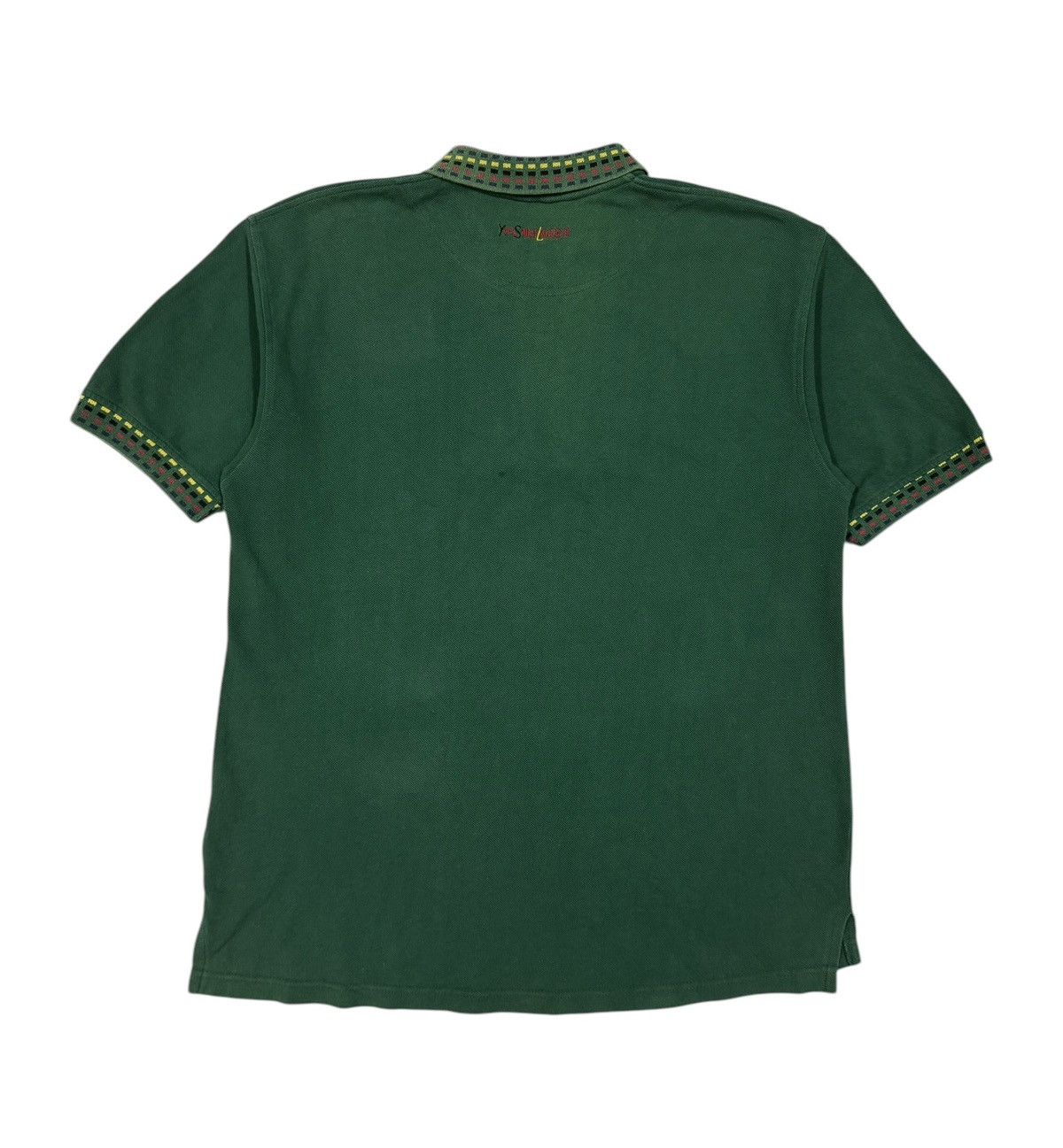Vintage Vtg🔥90’s YvesSaintLaurent Ysl Embroidery Pocket Polo Tee Size US L / EU 52-54 / 3 - 2 Thumbnail