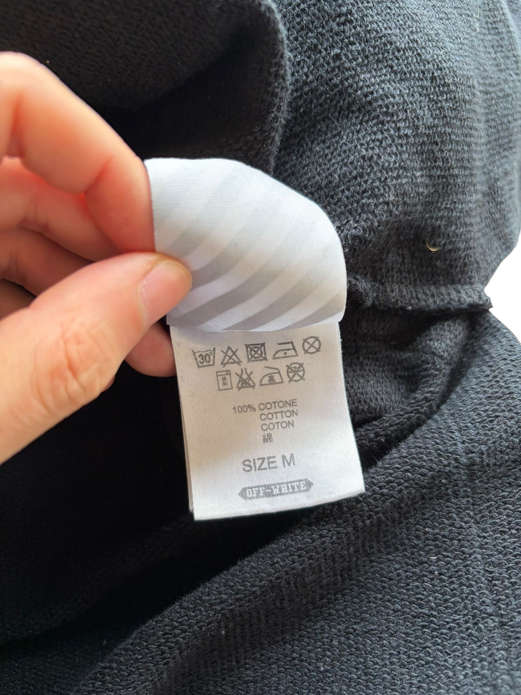 Off-White Off White Black Waves Striped Hoodie Size US M / EU 48-50 / 2 - 8 Thumbnail