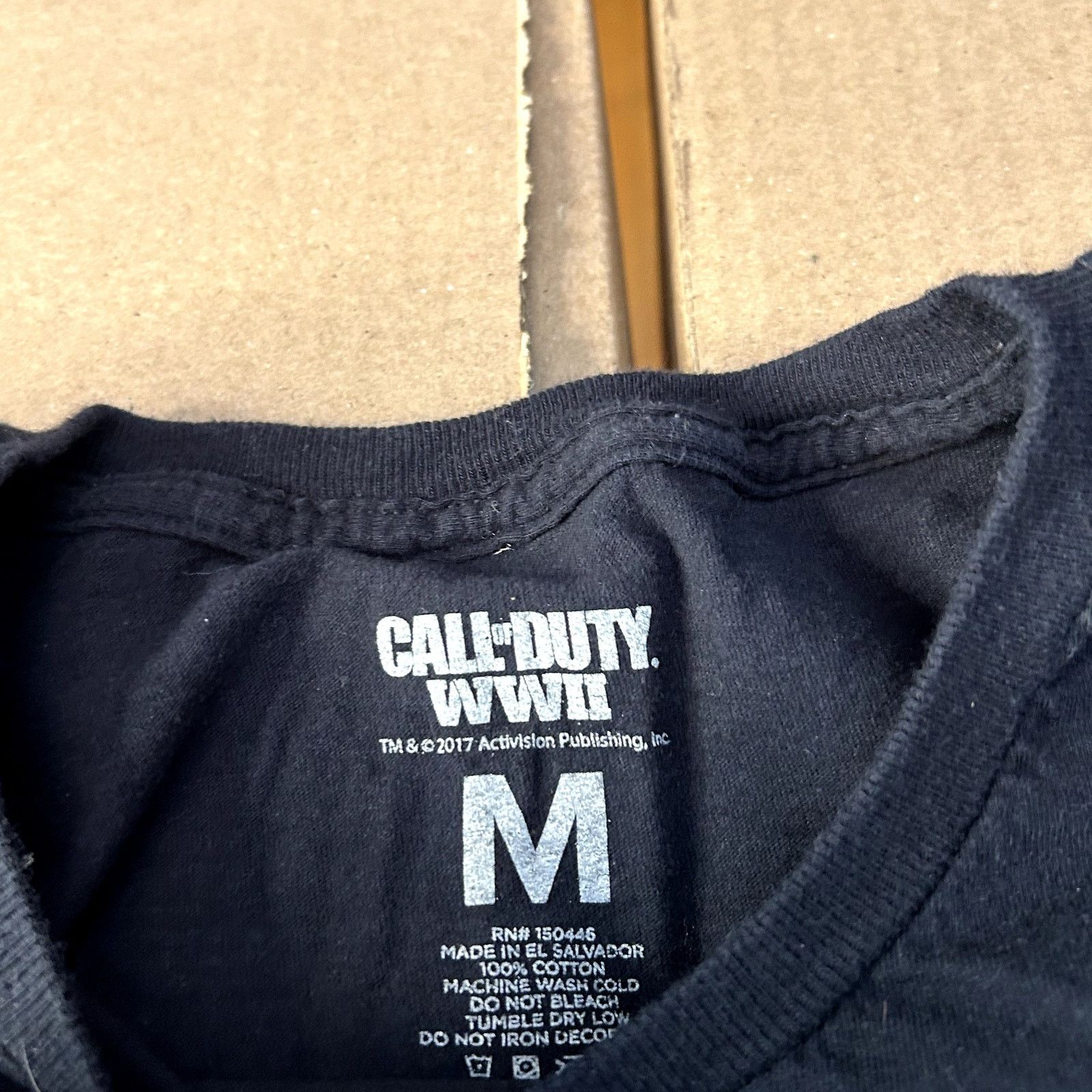 Vintage Modern COD WW2 Black T-Shirt Medium Size US M / EU 48-50 / 2 - 2 Thumbnail