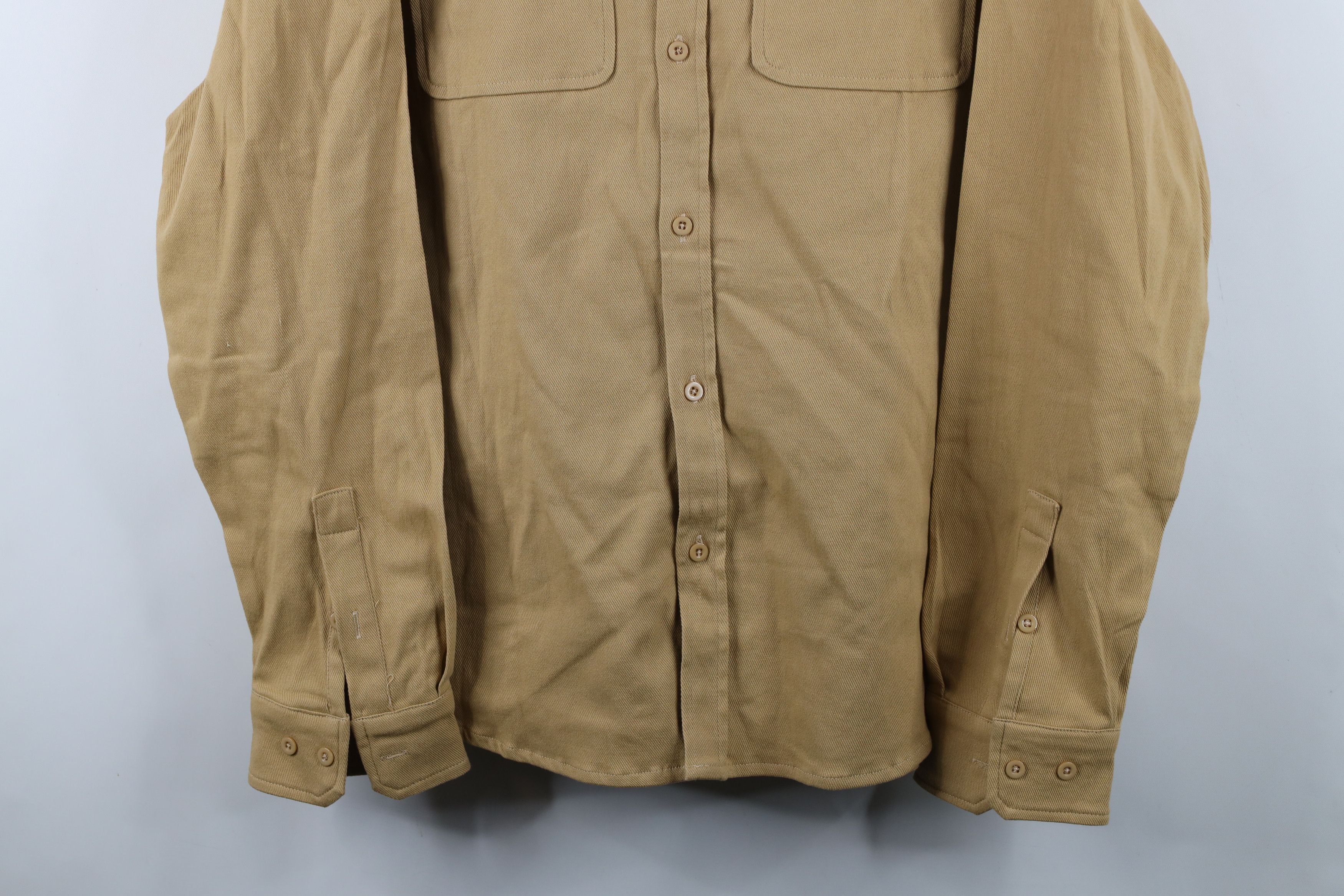 Vintage Vintage 90s Streetwear Heavyweight Collared Button Shirt Size US L / EU 52-54 / 3 - 3 Thumbnail