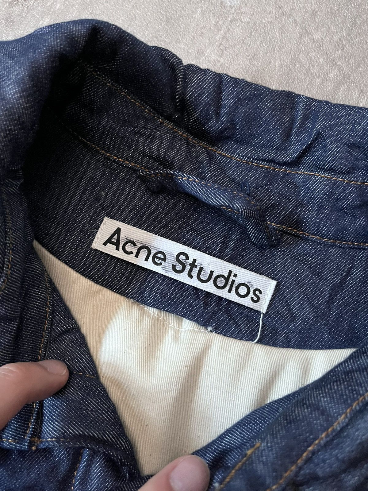 Acne Studios Acne Studios Crinkled Denim Sample jacket overshirt Size US S / EU 44-46 / 1 - 10 Thumbnail