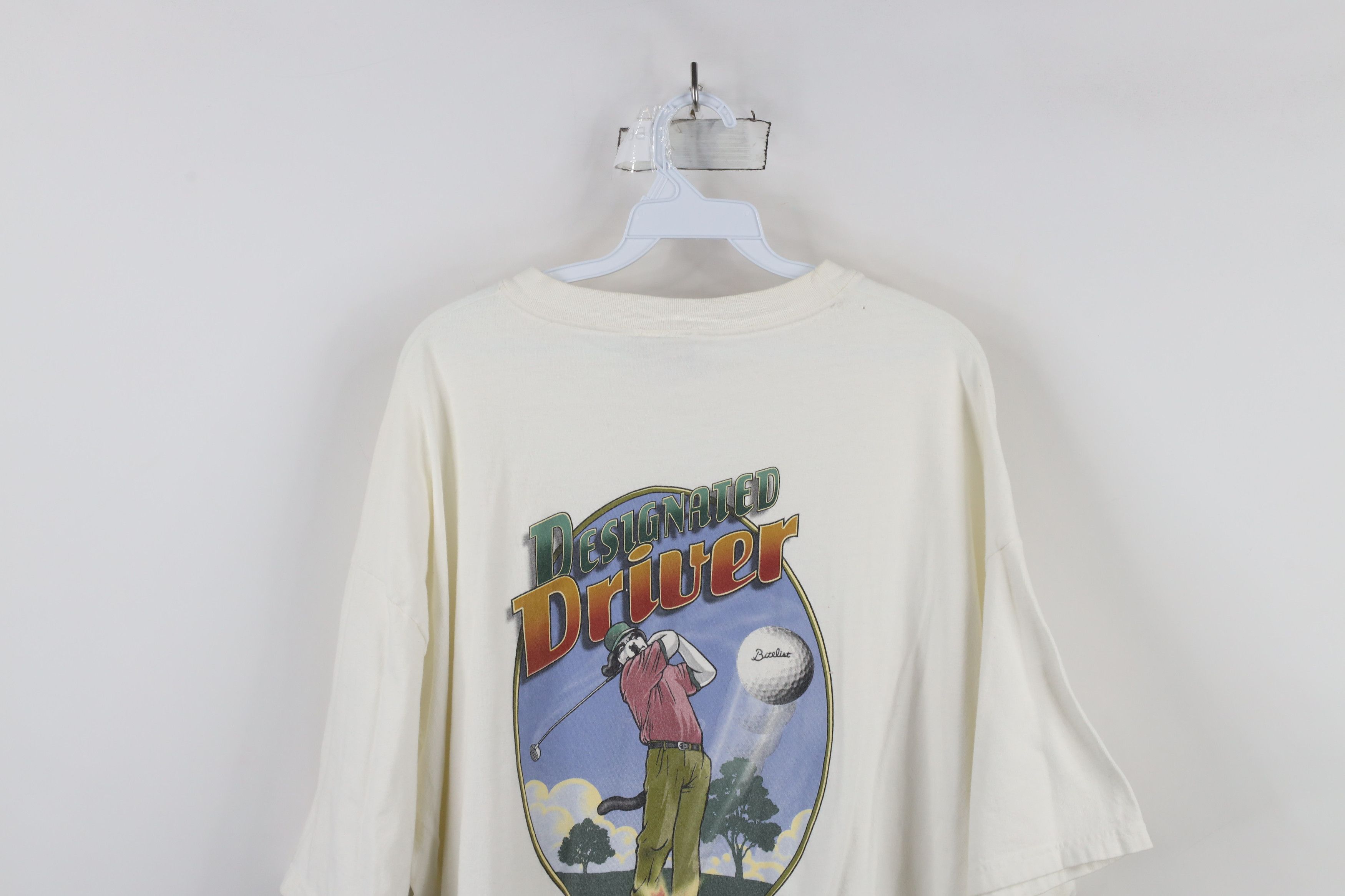 Big Dogs × Vintage Vintage 90s Big Dogs Spell Golf Designated Driver T-Shirt Size US XXL / EU 58 / 5 - 14 Thumbnail