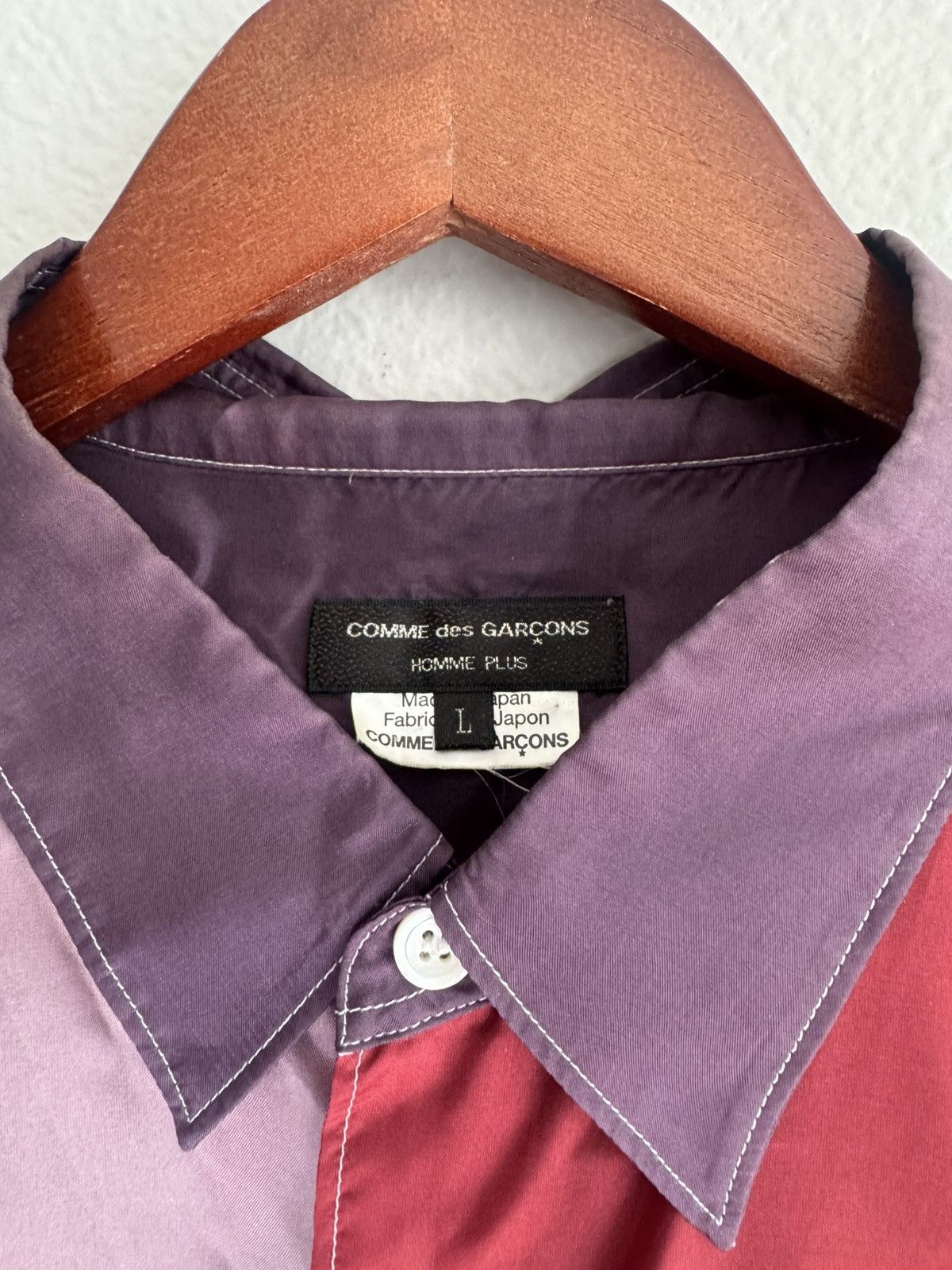 Comme des Garcons Homme Plus CDG HOMME PLUS PANELED CUPRO SHIRT Size US L / EU 52-54 / 3 - 2 Thumbnail