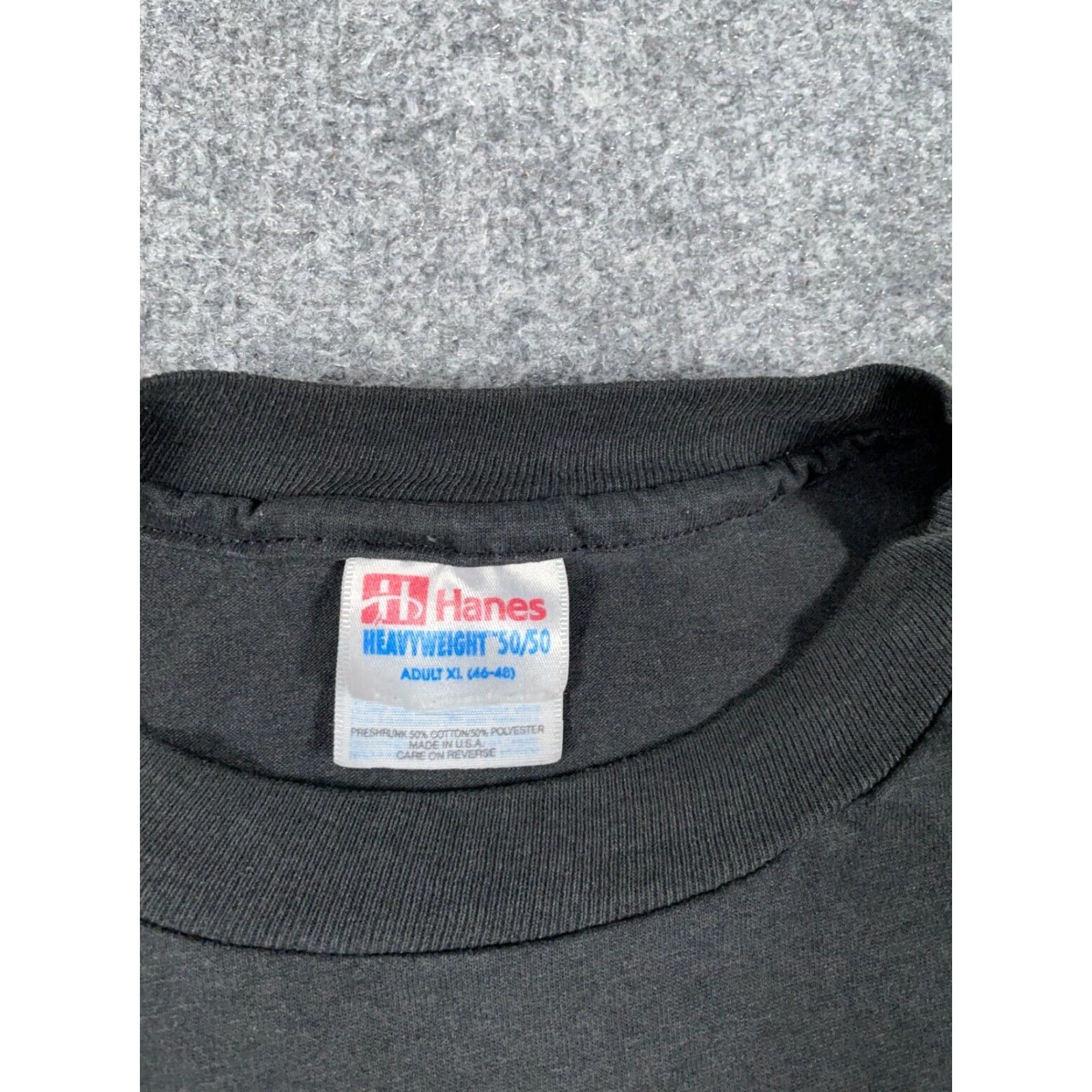 Hanes VINTAGE 90s Hanes Road King Trucker Graphic T-Shirt XL Black USA Made Retro Transportation Men's Size US XL / EU 56 / 4 - 4 Thumbnail