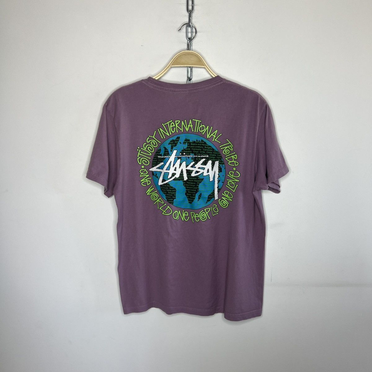 Stussy Vintage Stussy International Tshirt Tee Big Logo Purple Size US M / EU 48-50 / 2 - 1 Thumbnail