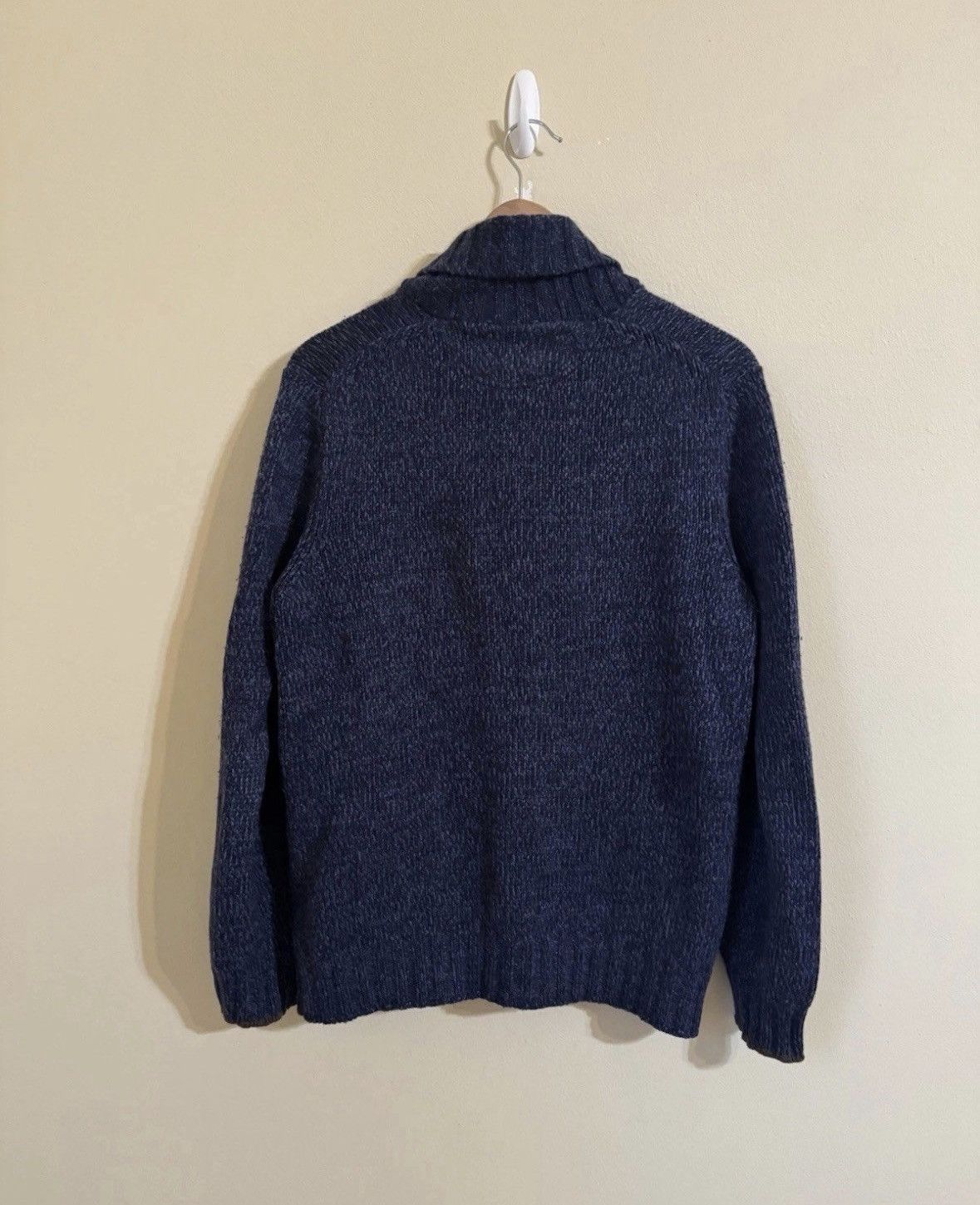 Brunello Cucinelli Brunello Cucinelli 100% Cashmere Shawl Cardigan Sweater Navy Size US M / EU 48-50 / 2 - 6 Thumbnail
