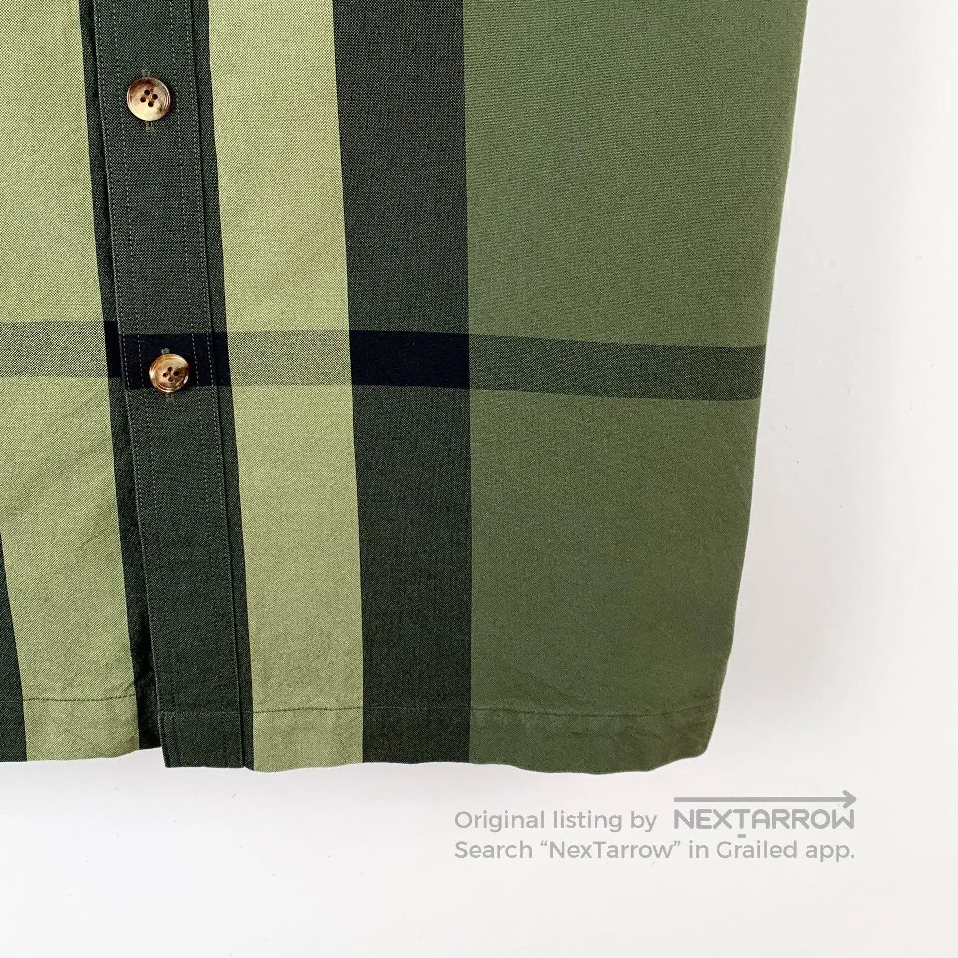 Burberry Burberry Dark green plaid cotton lapel single-breasted sho Size US S / EU 44-46 / 1 - 4 Thumbnail